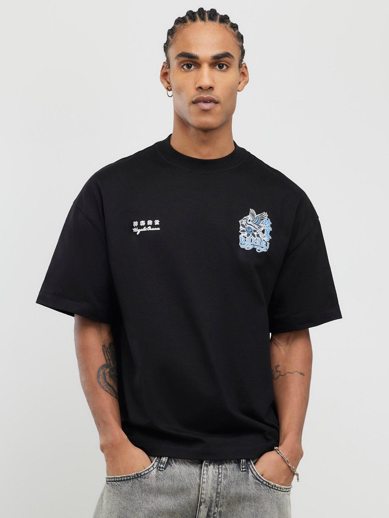 river-island-kazaki-crane-short-sleeve-t-shirt-blackstillFront