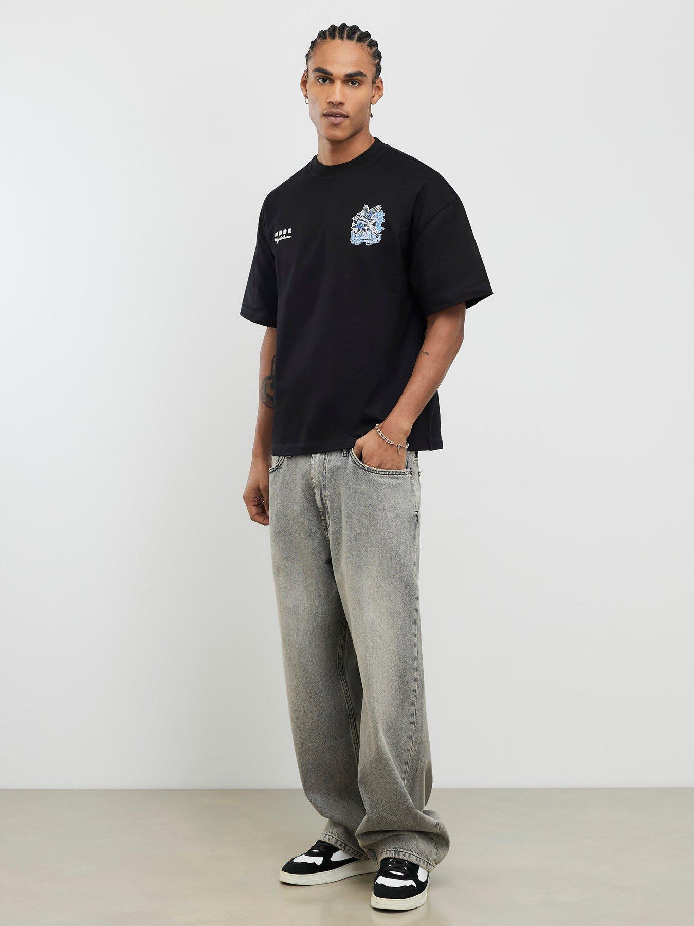 river-island-kazaki-crane-short-sleeve-t-shirt-blackback