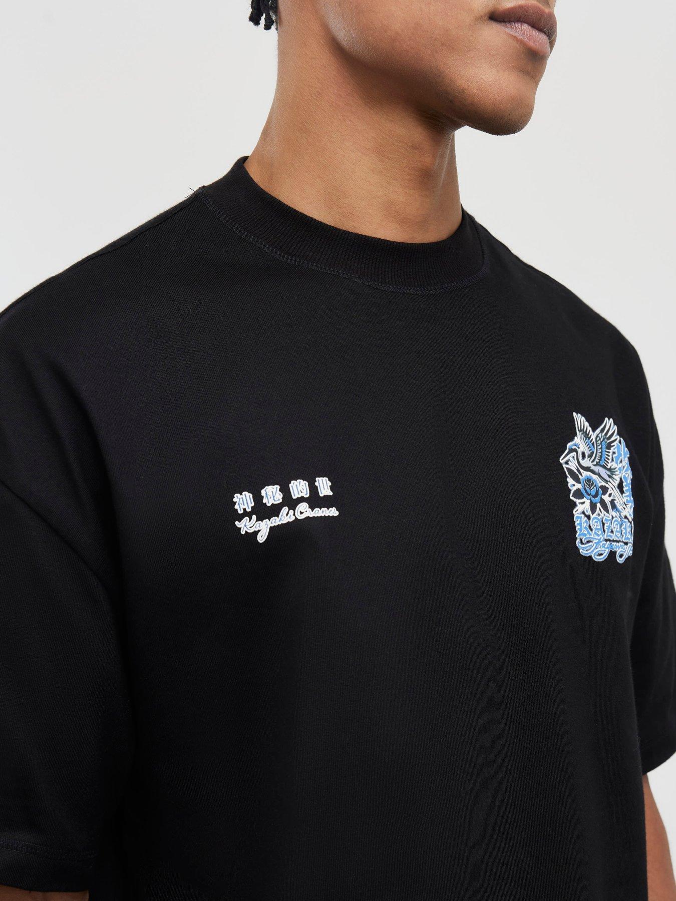 river-island-kazaki-crane-short-sleeve-t-shirt-blackoutfit