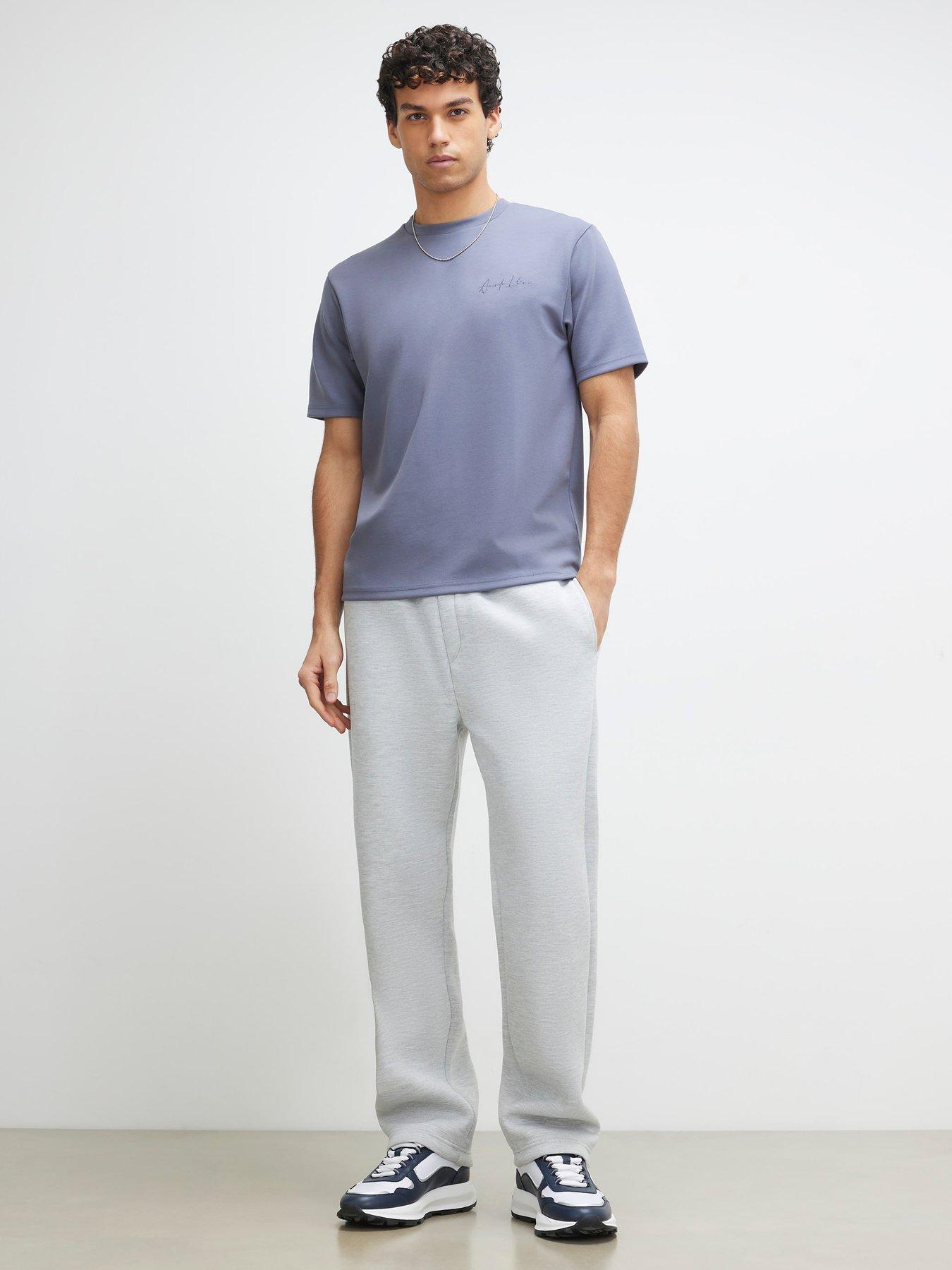 river-island-short-sleeve-slim-bonded-interlock-t-shirt-blueback