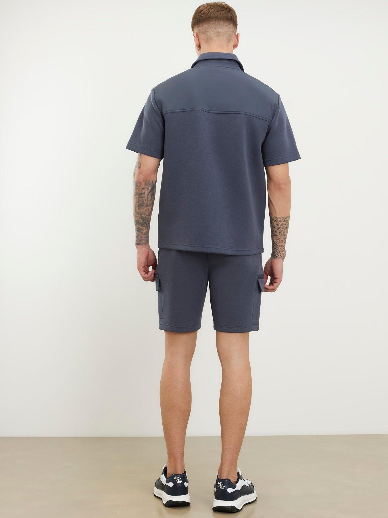 river-island-reg-scuba-nylon-shorts-greystillFront