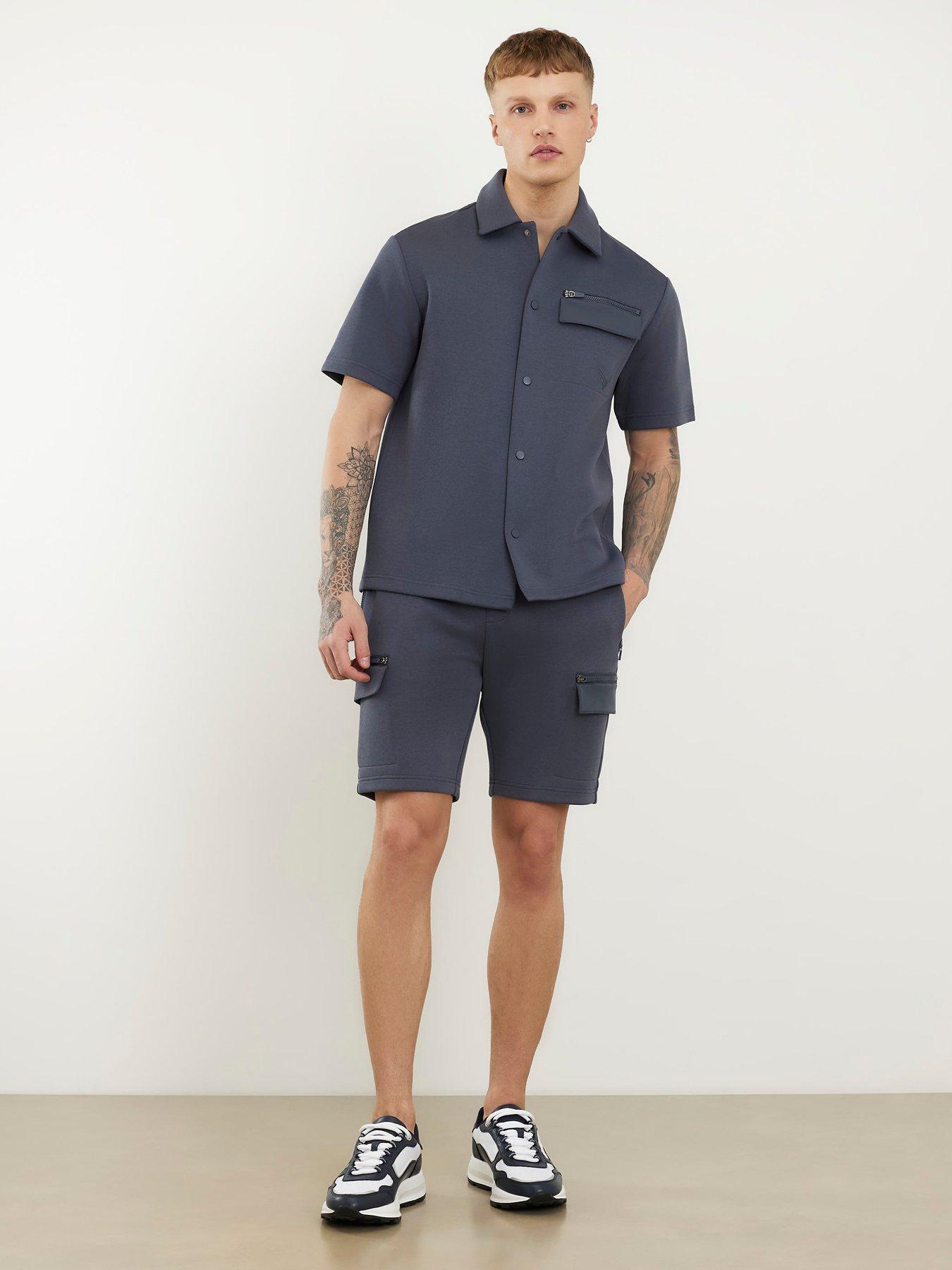 river-island-reg-scuba-nylon-shorts-greyback