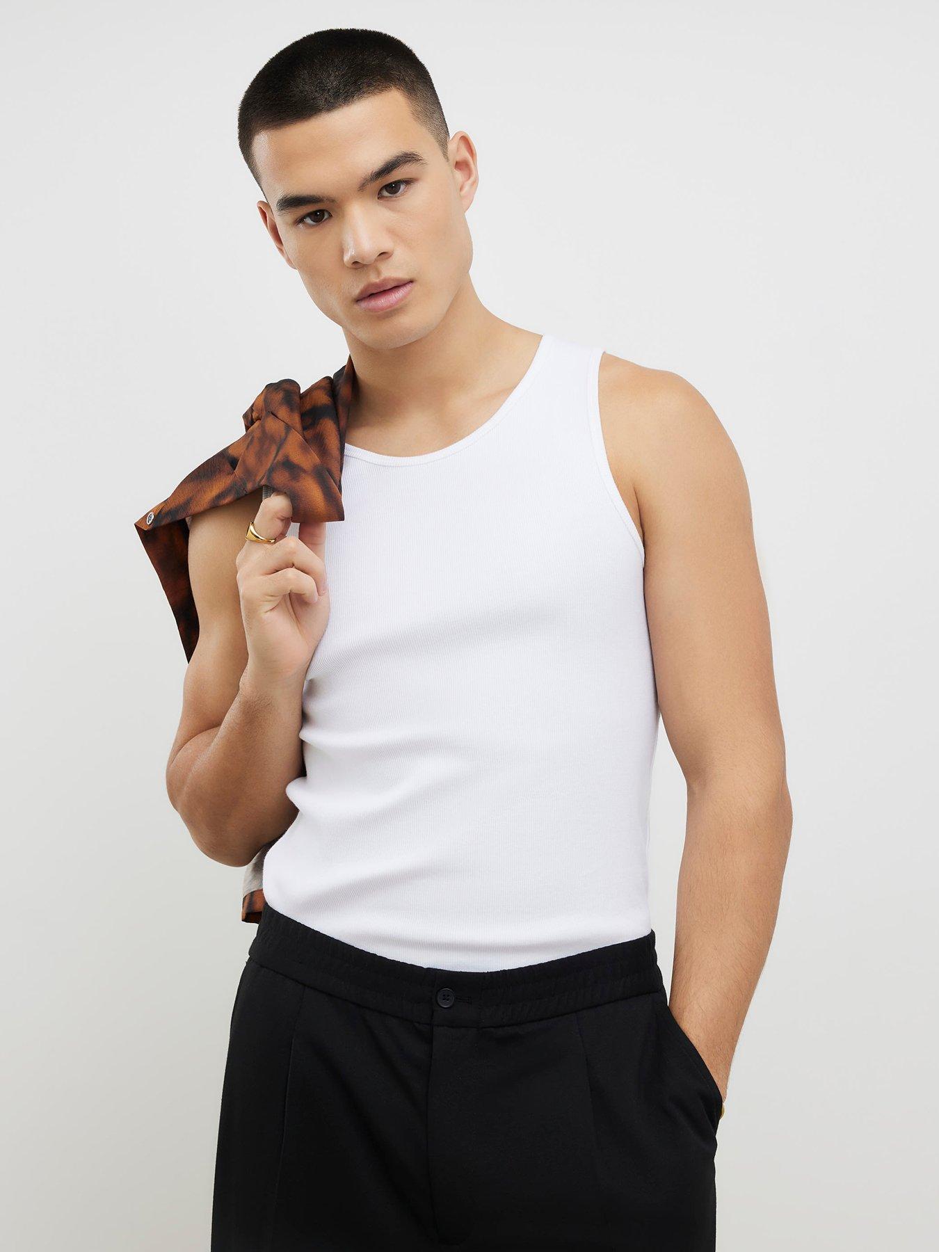 river-island-plain-muscle-ribbed-vest-whitefront
