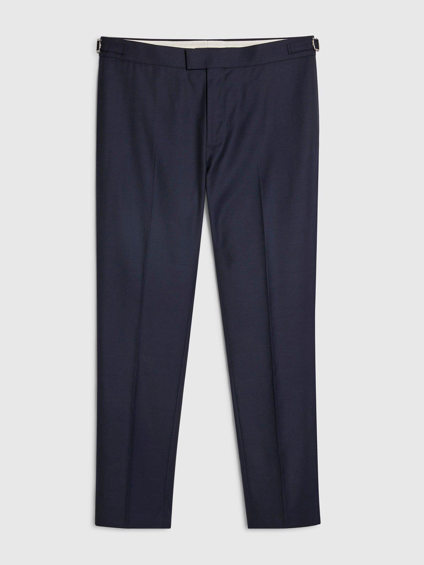 Image 6 of 6 of River Island Buzzy Blue Groom Suit Trouser - Navy