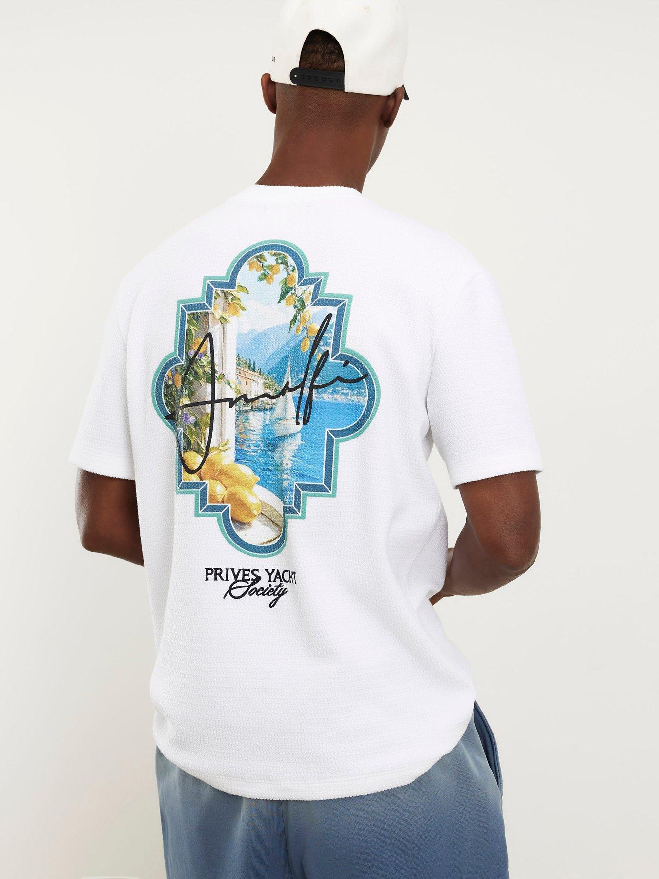 River Island Oversized Fit Fruit Graphic T-shirt - White  