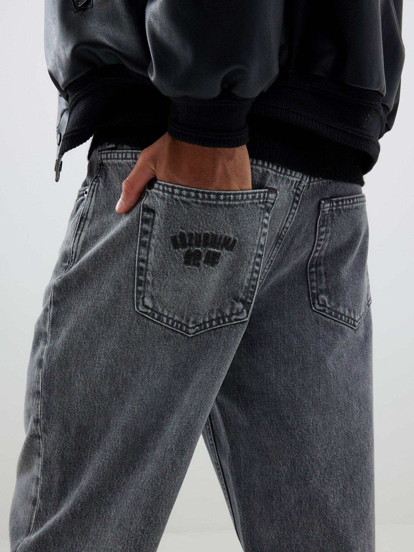 Image 4 of 4 of River Island Loose Fit Jeans - Grey