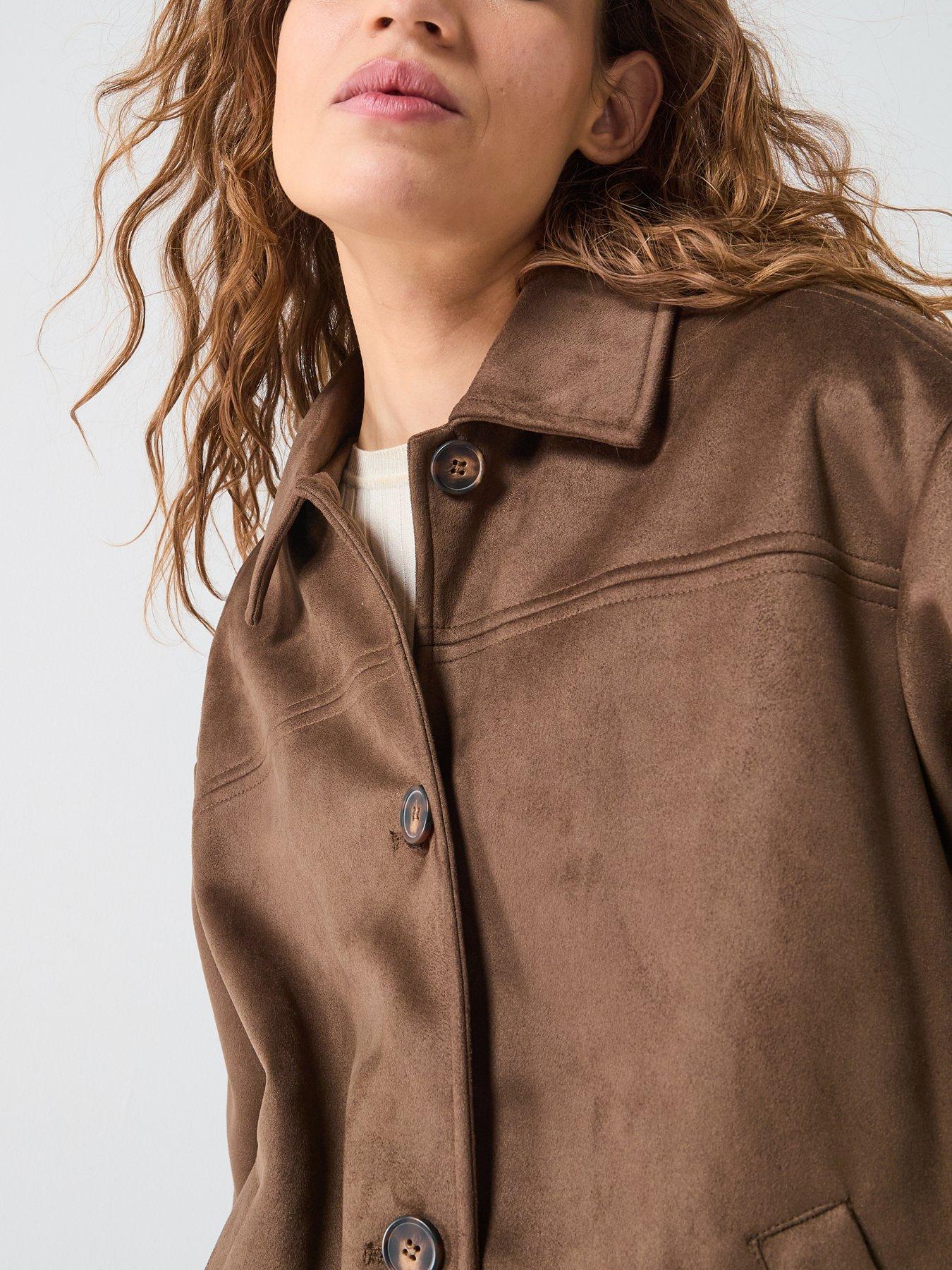 only-carolina-faux-suede-jacket-brownoutfit