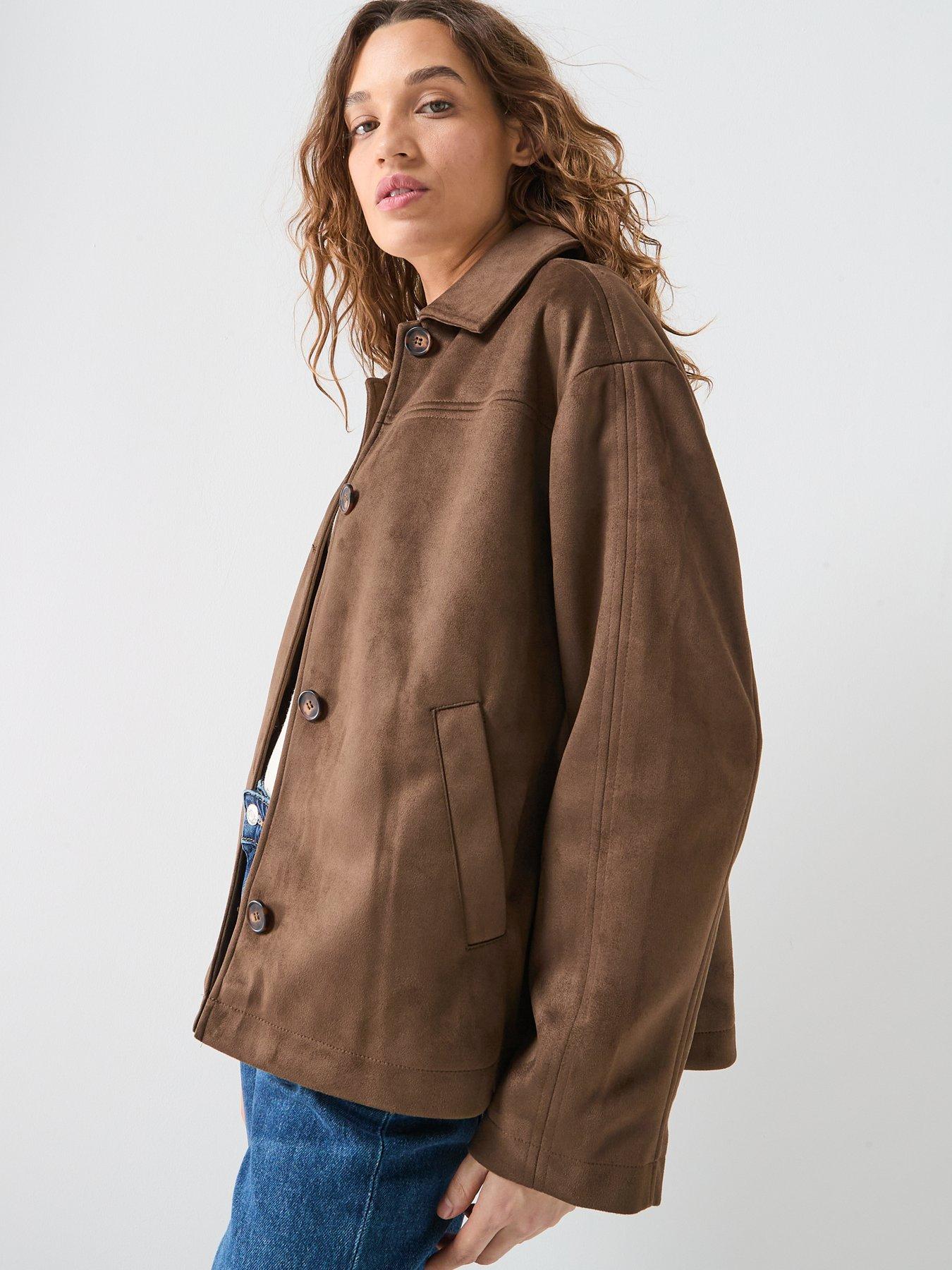 only-carolina-faux-suede-jacket-browndetail
