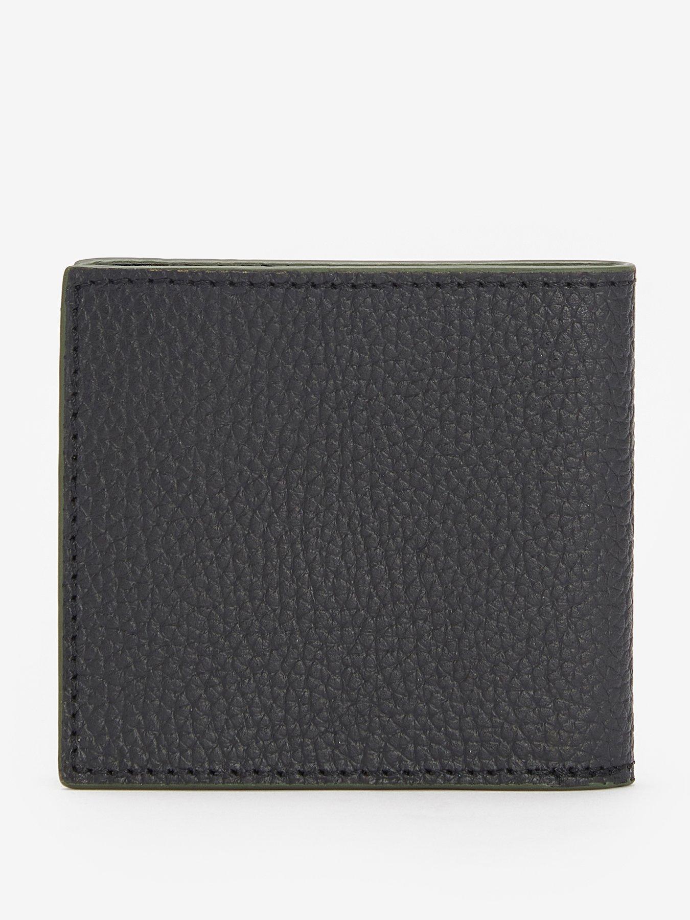 Image 3 of 4 of Barbour Barbour Grain Leather Billfold Wallet - Black