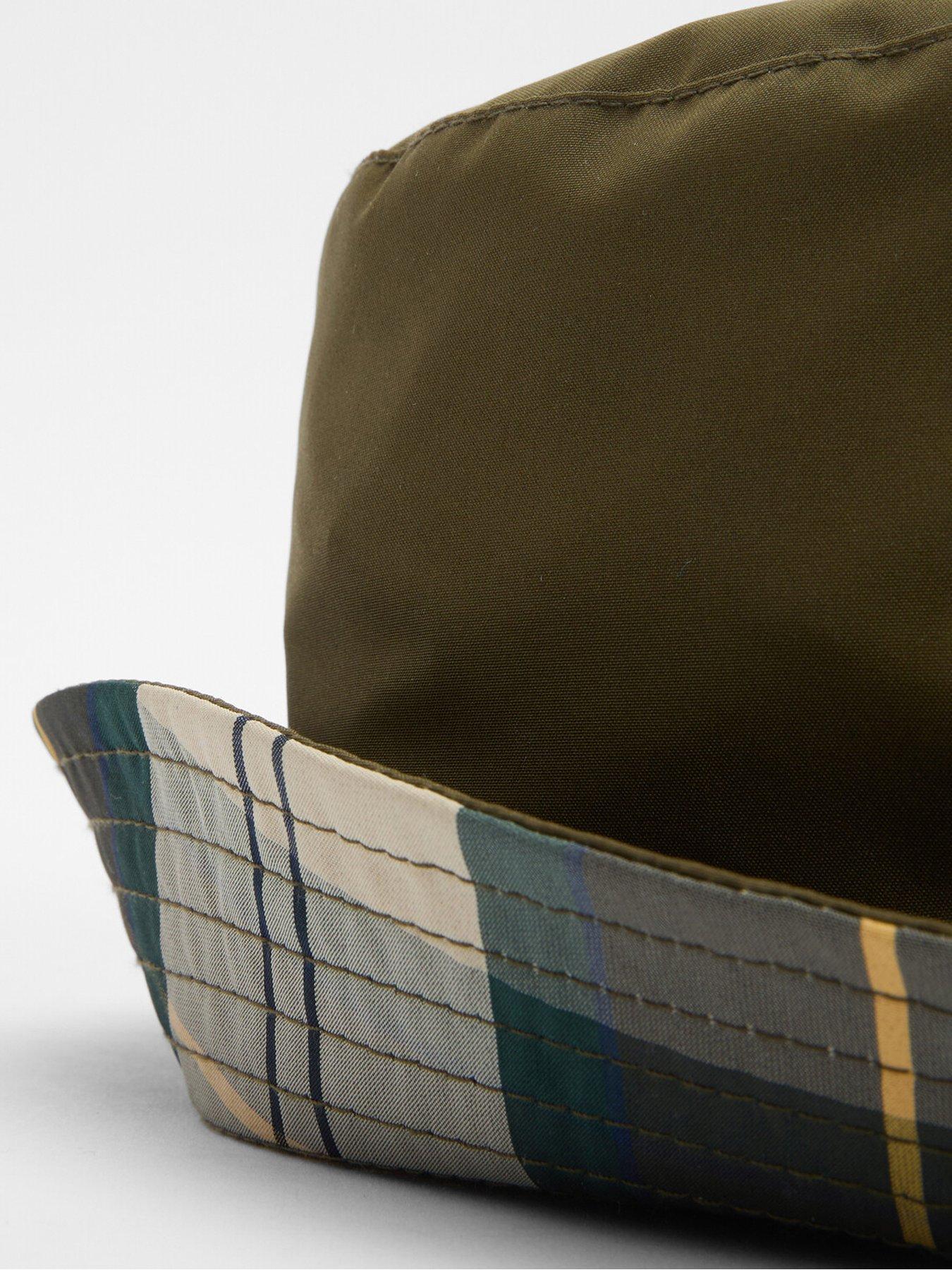 Image 3 of 5 of Barbour Barbour Hutton Reversible Bucket Hat - Khaki