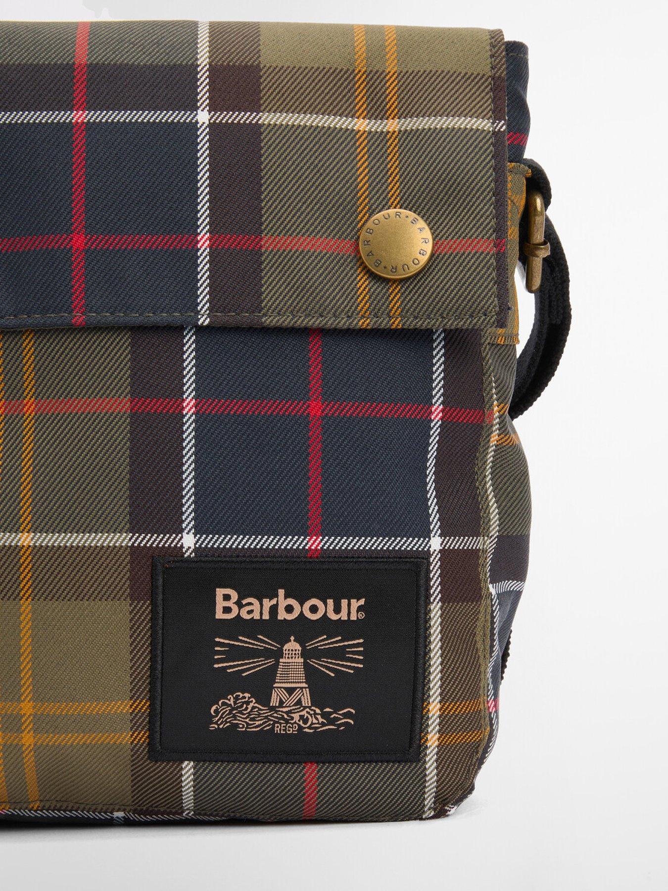 Image 4 of 6 of Barbour Torridon Tartan Flight Crossbody Bag - Green