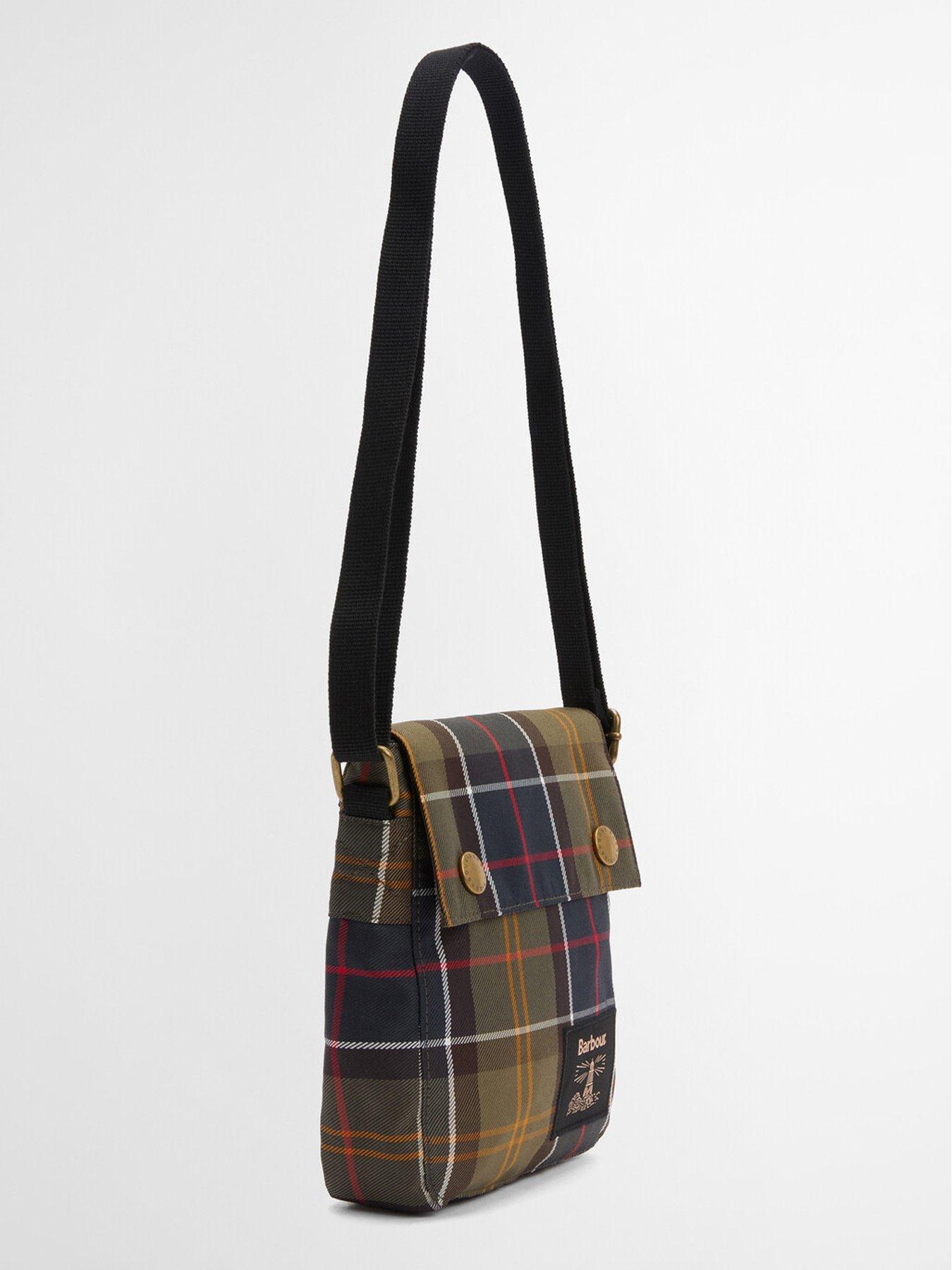 Image 6 of 6 of Barbour Torridon Tartan Flight Crossbody Bag - Green