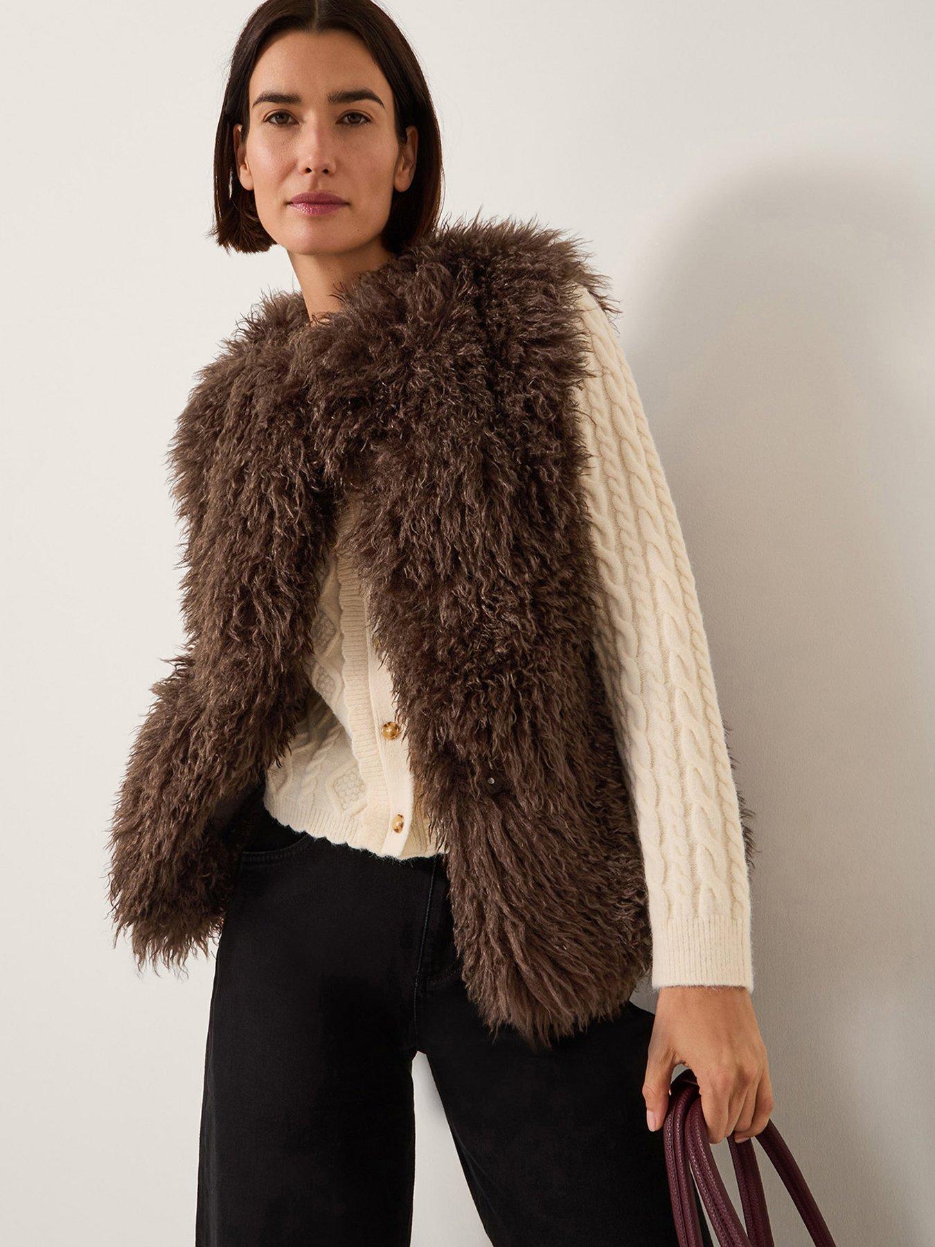 Monsoon Maeve Fur Gilet