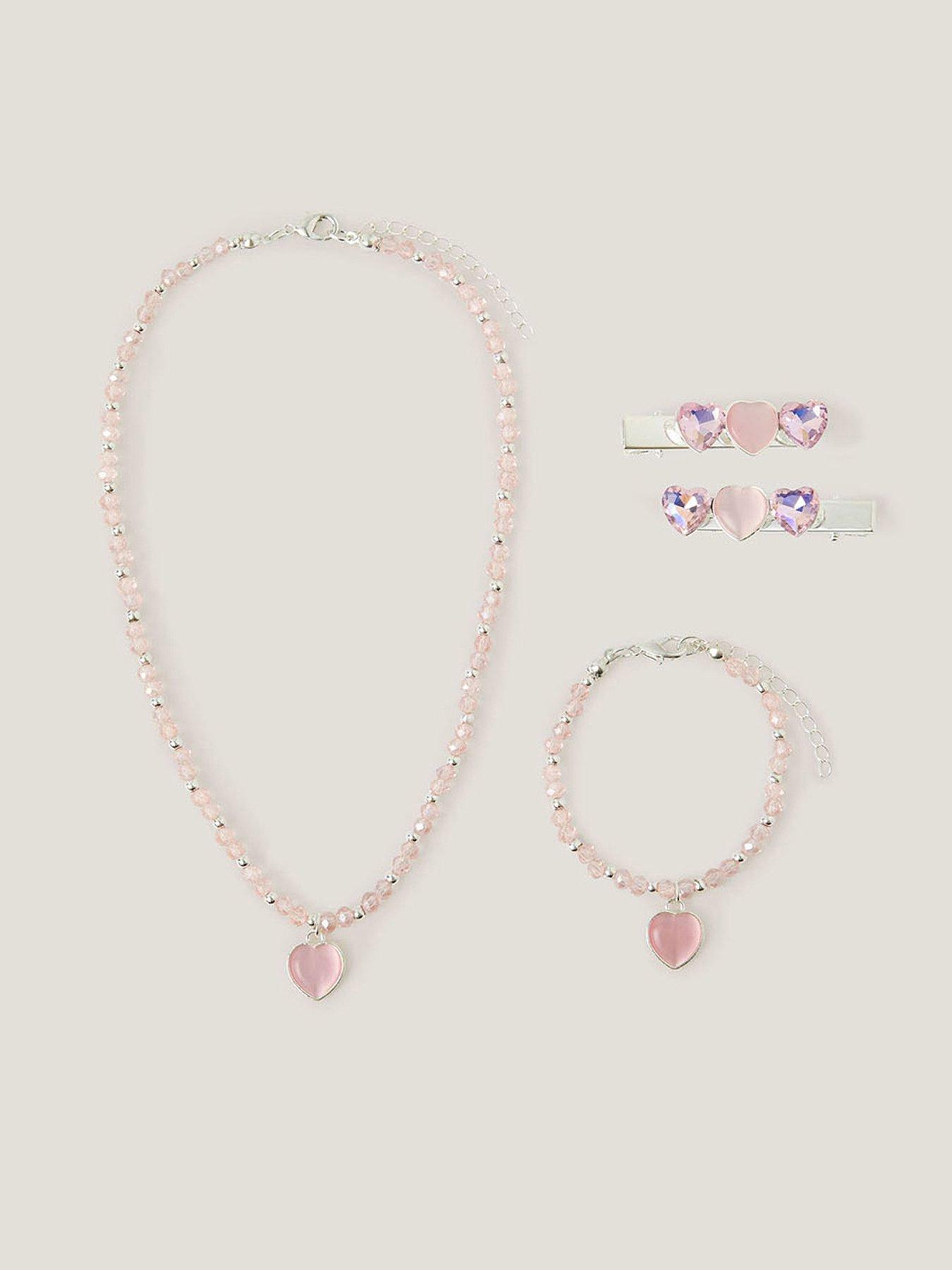 Monsoon Girls Treasure My Heart Jewellery Set - Pink