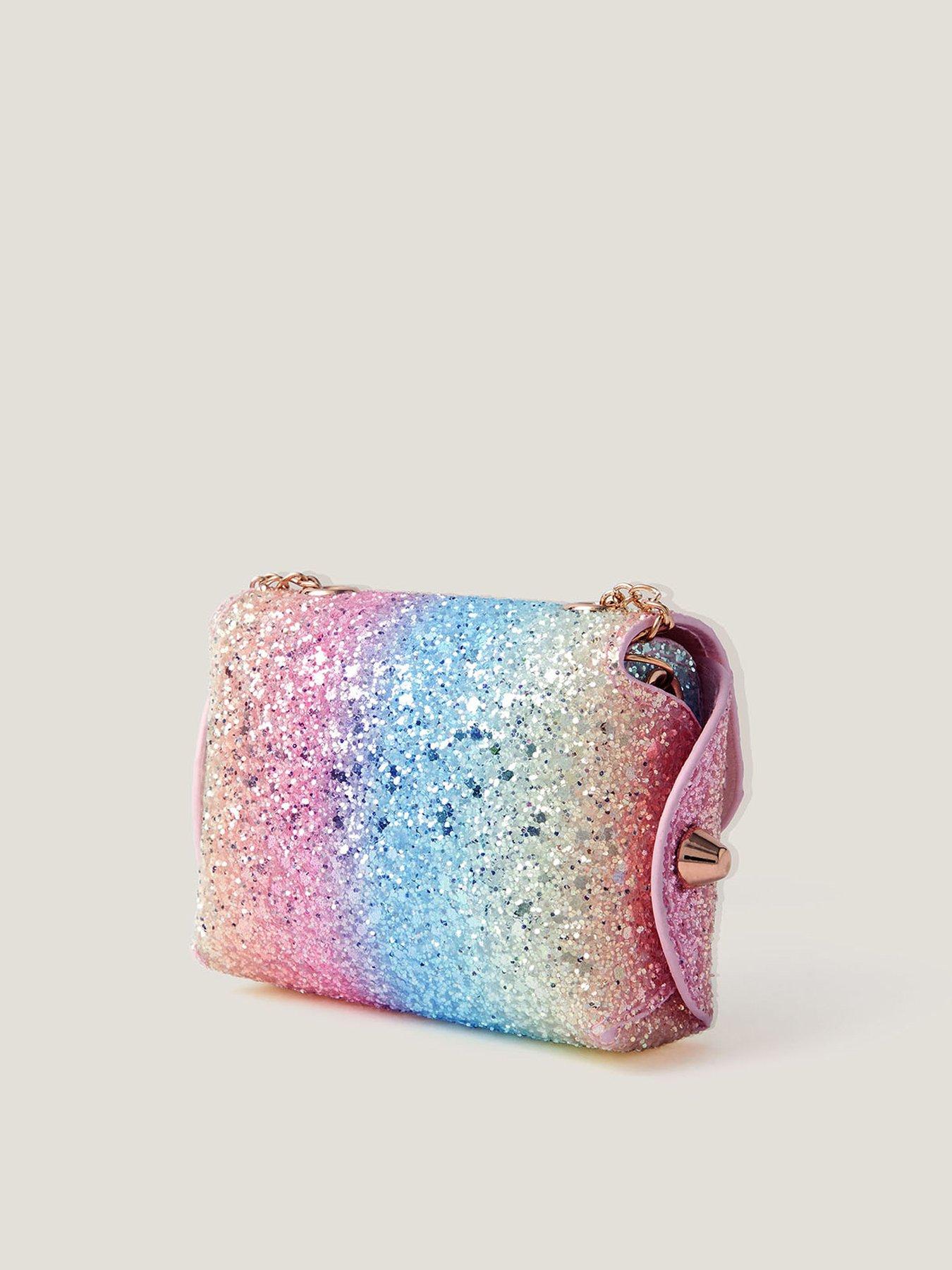 Image 4 of 4 of Monsoon Girls Rainbow Super Glitz Coin Purse Bag - Multi