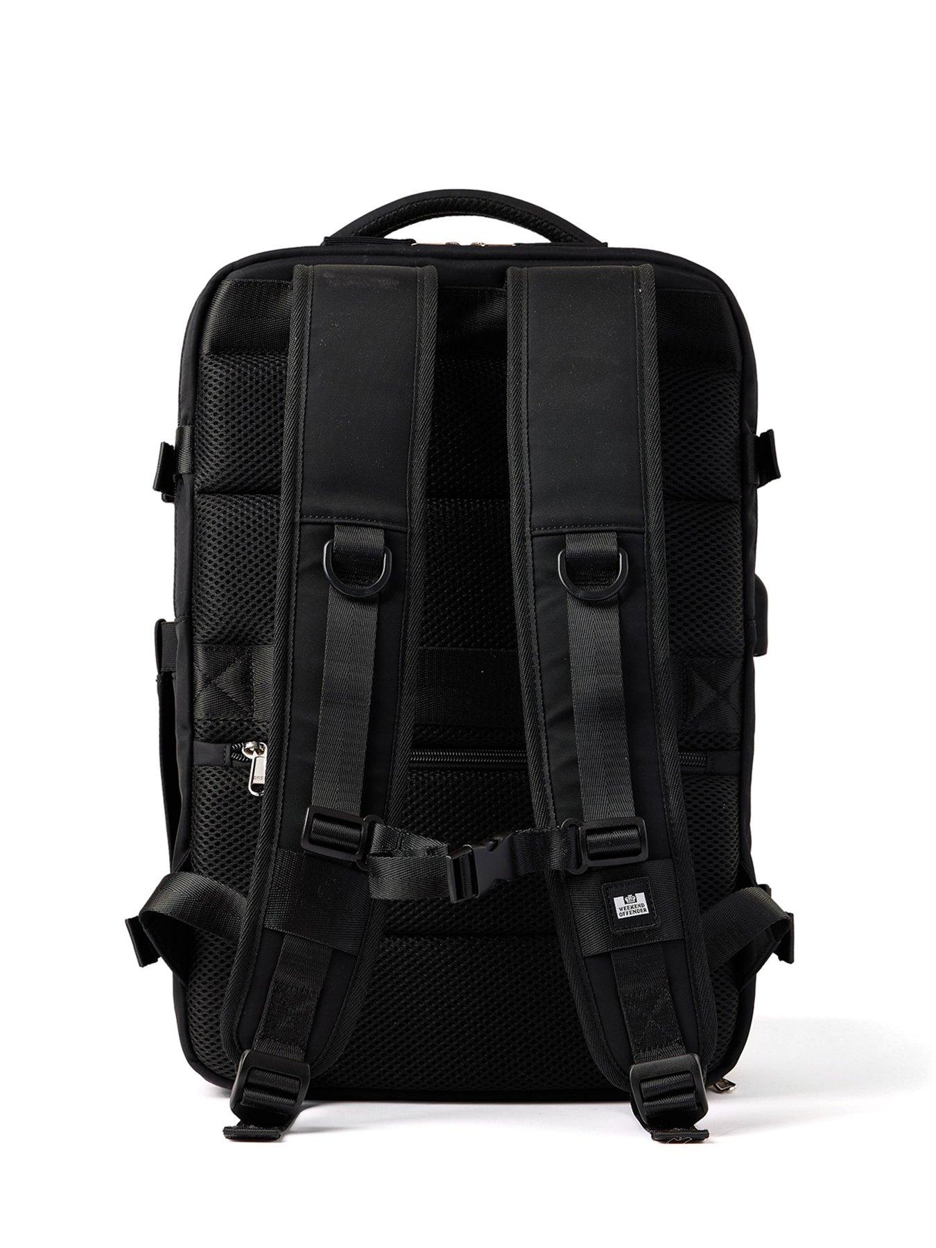 Image 3 of 7 of Weekend Offender Weekend Offender Overnighter Multi Pocket Backpack - Black