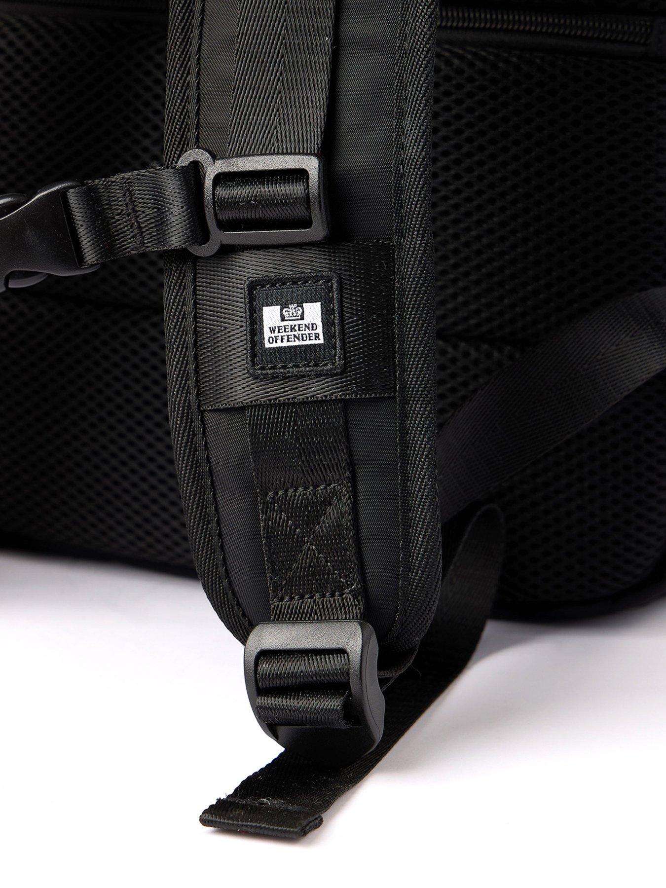 Image 4 of 7 of Weekend Offender Weekend Offender Overnighter Multi Pocket Backpack - Black