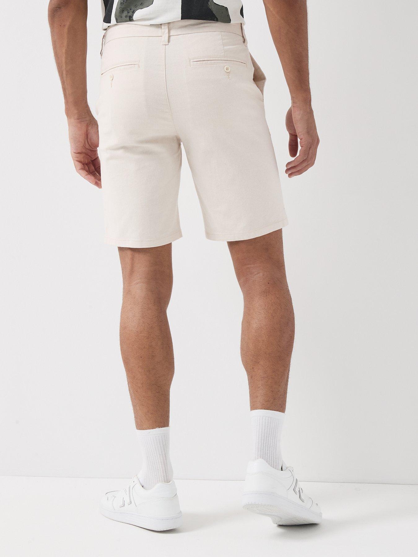 Image 2 of 5 of ONLY & SONS Mark Linen Blend Shorts - Silver Lining