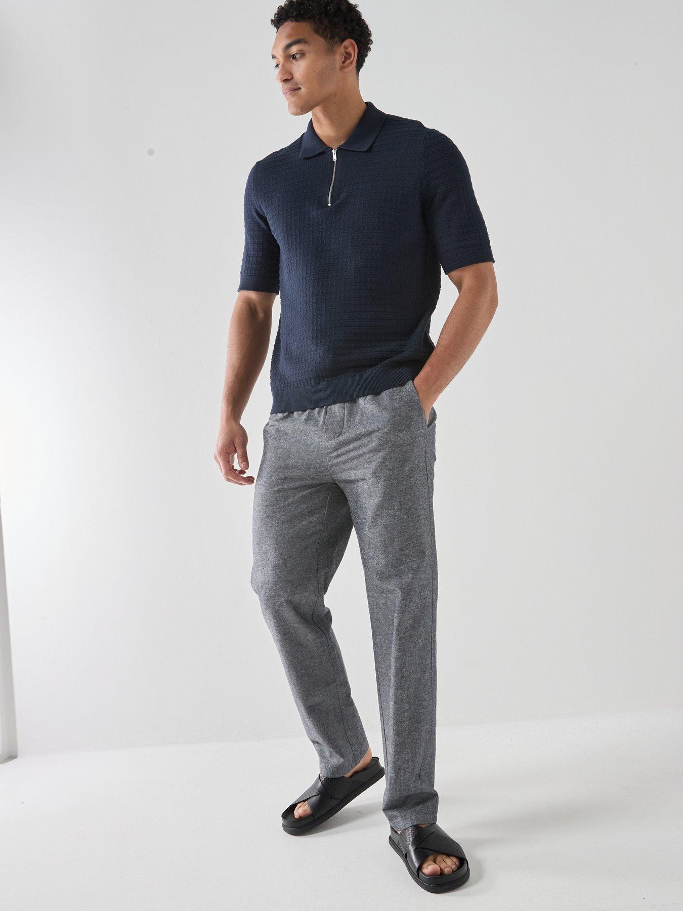 only-sons-sinus-loose-fit-linen-blend-trousers-navyback