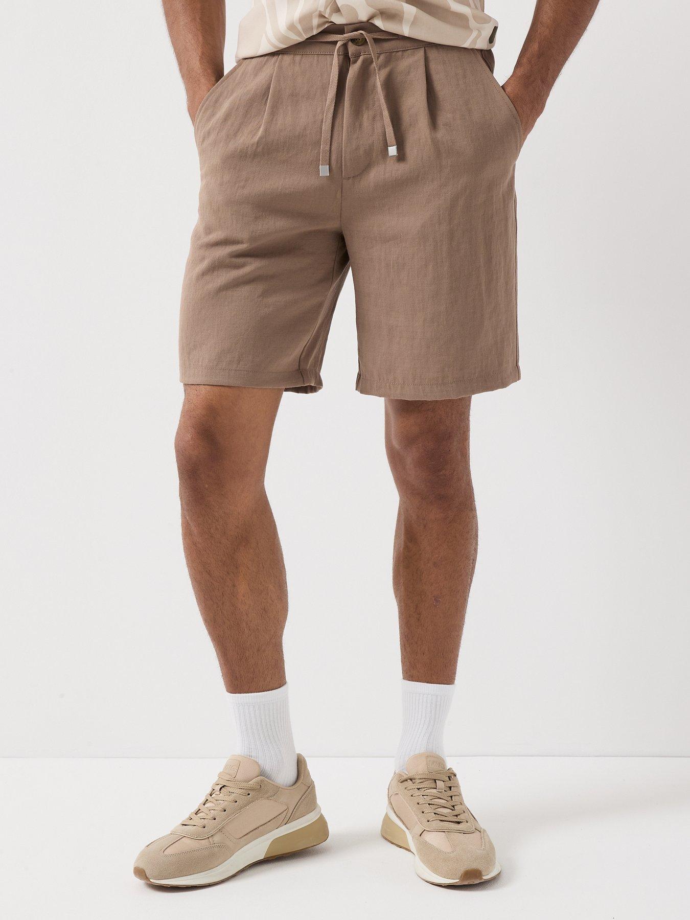Image 1 of 6 of ONLY & SONS Wake Loose Shorts - Brown