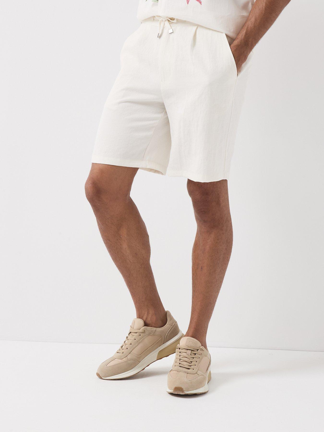 Image 1 of 6 of ONLY & SONS Wake Loose Shorts - Cream