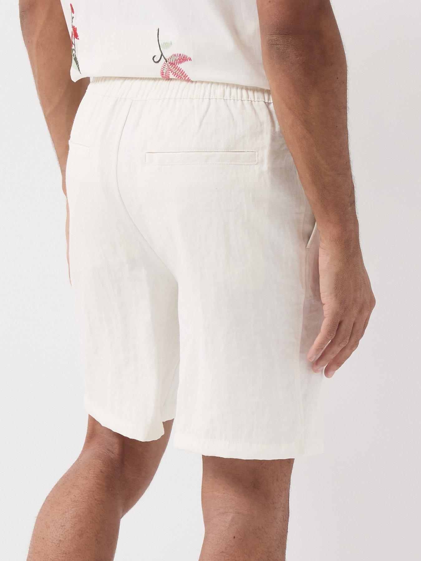 Image 5 of 6 of ONLY & SONS Wake Loose Shorts - Cream