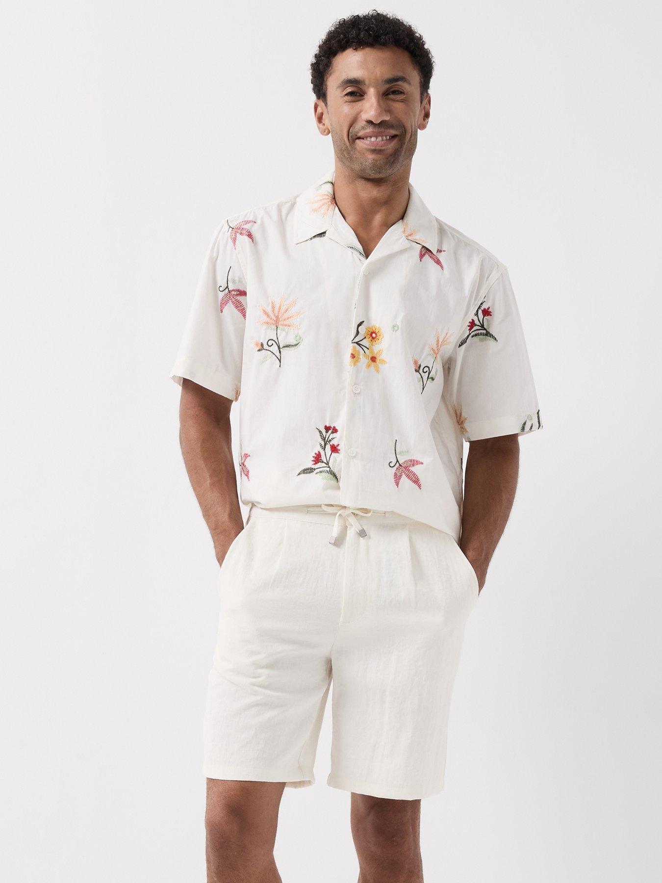 Image 6 of 6 of ONLY & SONS Wake Loose Shorts - Cream