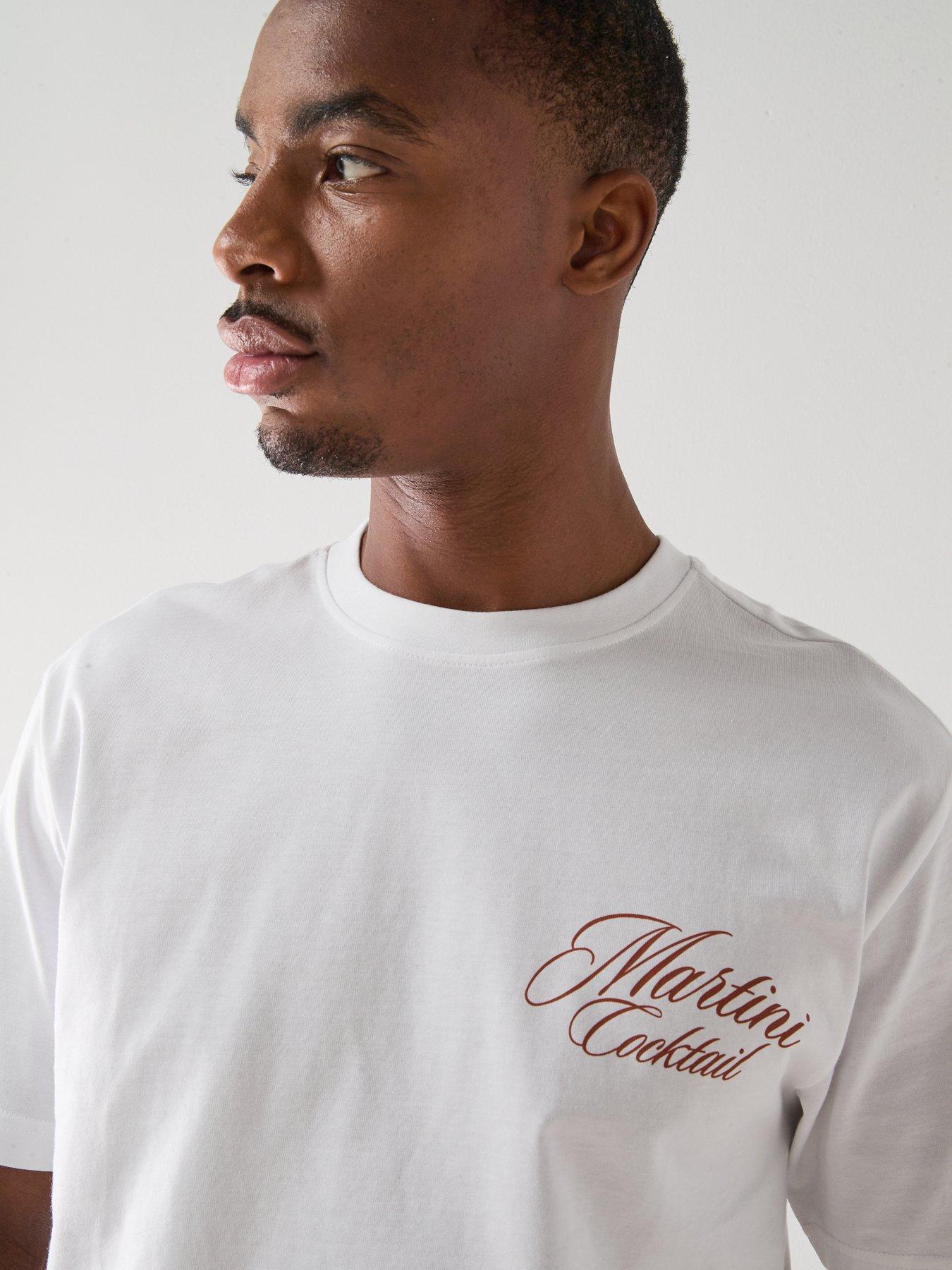 Image 4 of 6 of ONLY & SONS Fred La Hacienda T-Shirt - White