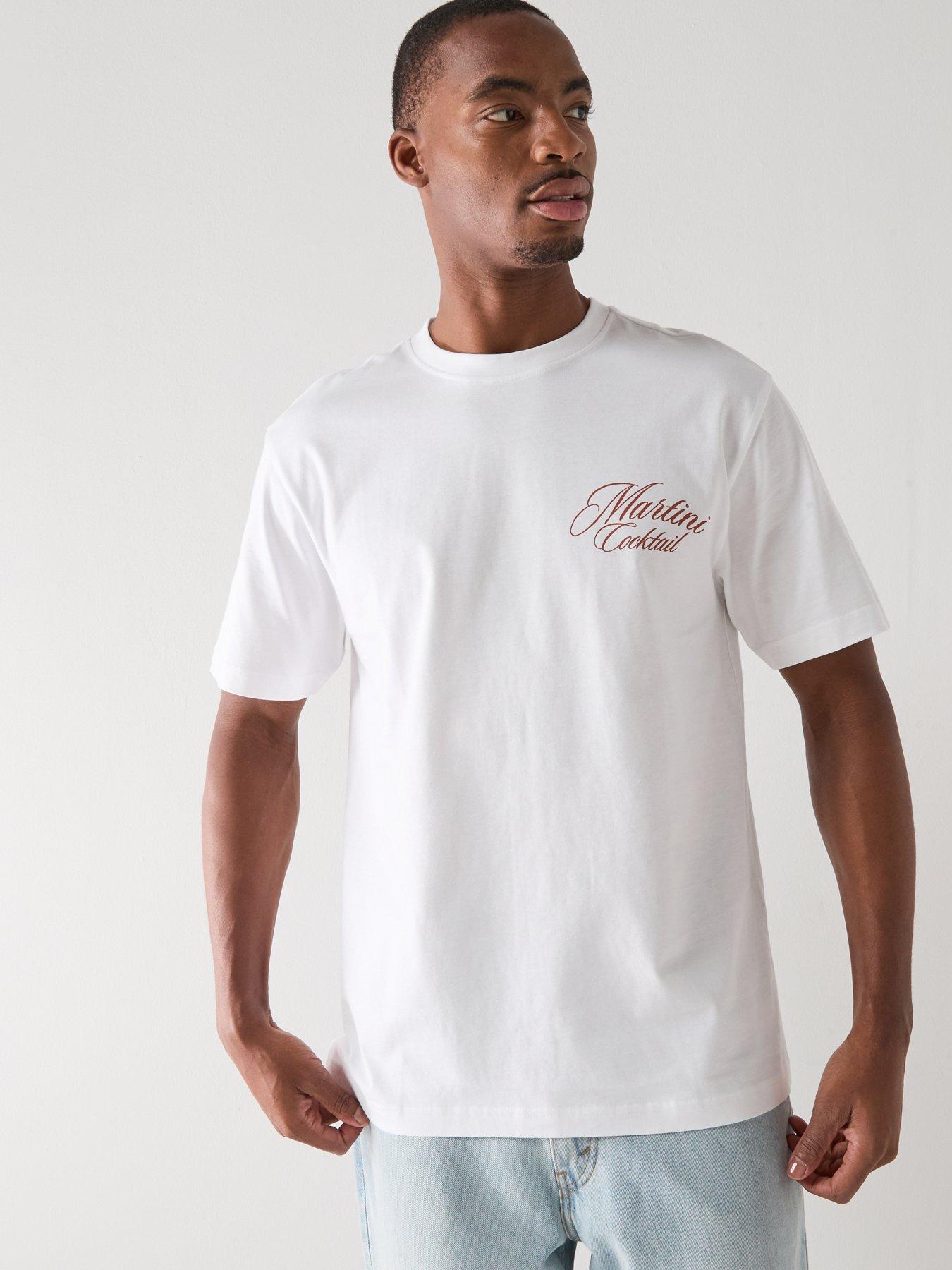 Image 6 of 6 of ONLY & SONS Fred La Hacienda T-Shirt - White