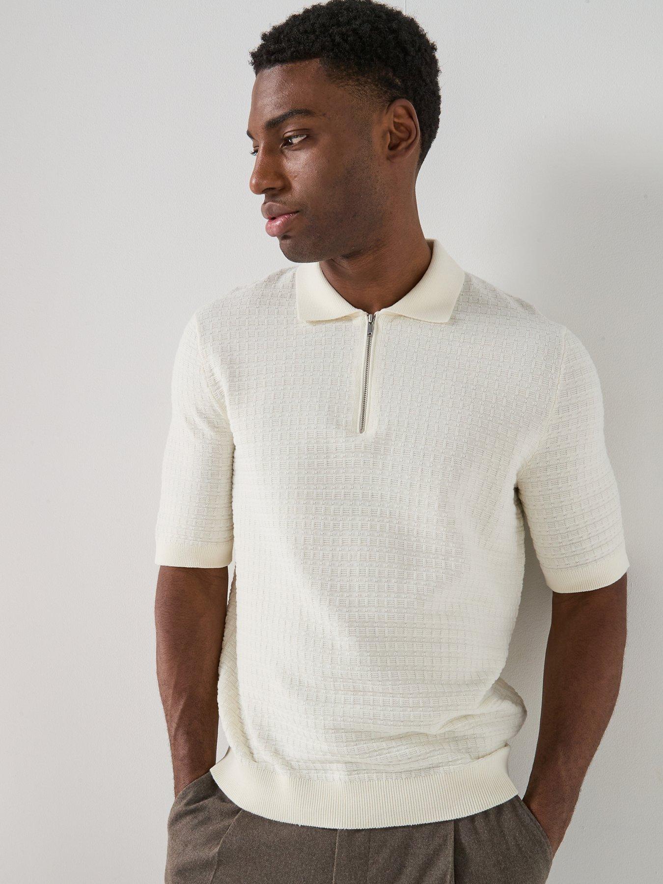 only-sons-menu-short-sleeve-structured-knitted-polo-shirt-creamdetail