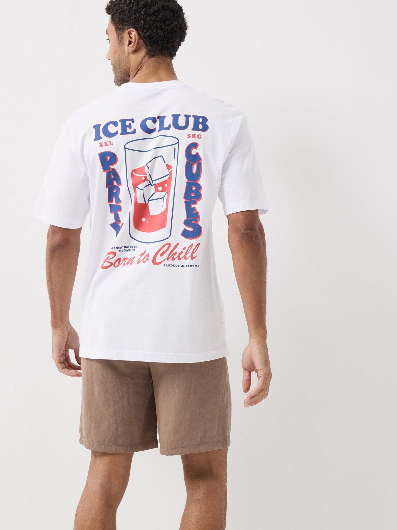 ONLY & SONS Ice Club Short Sleeve Graphic T-Shirt - White