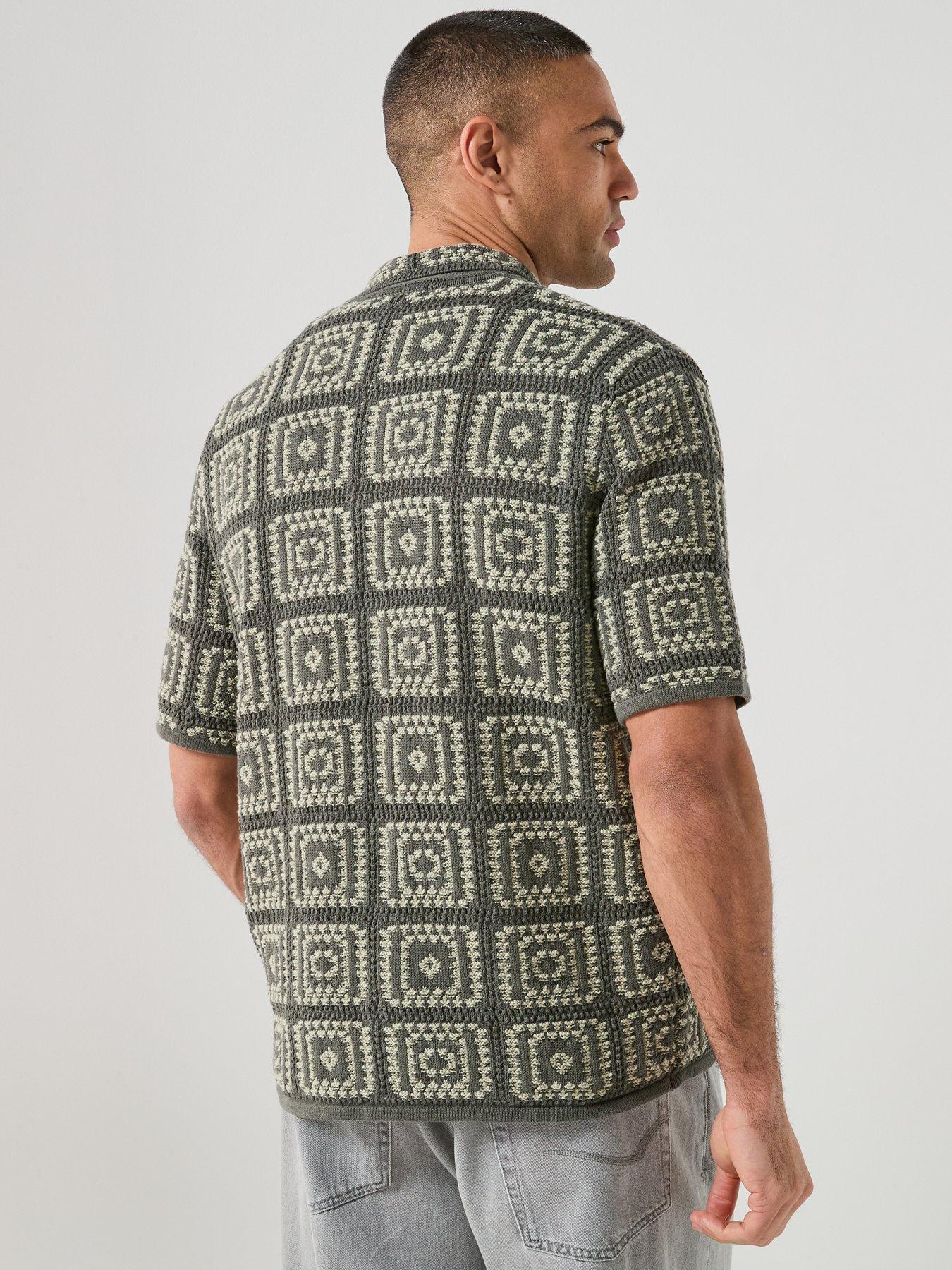 only-sons-bart-relaxed-fit-knitted-short-sleeve-shirt-greystillFront