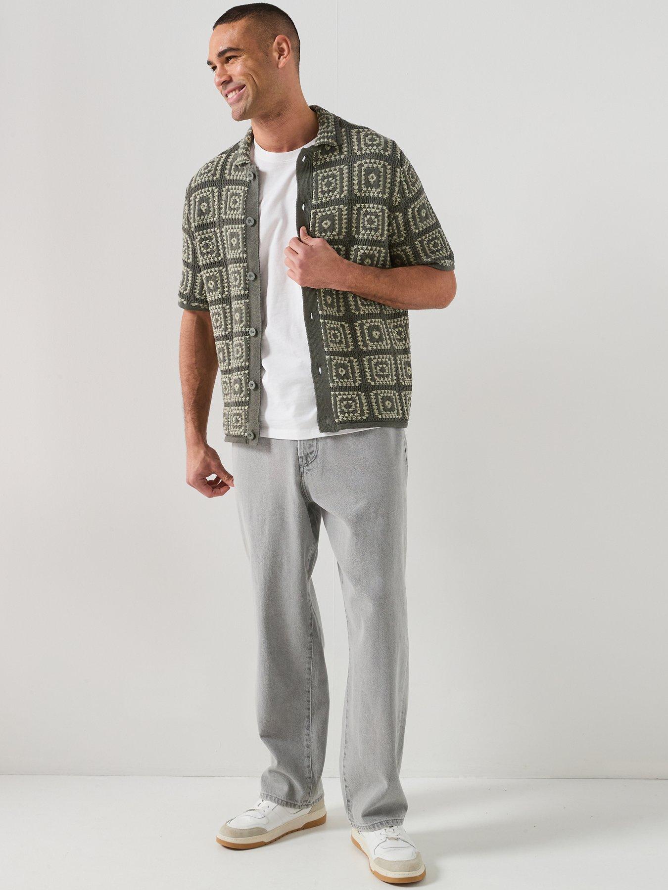 only-sons-bart-relaxed-fit-knitted-short-sleeve-shirt-greyback