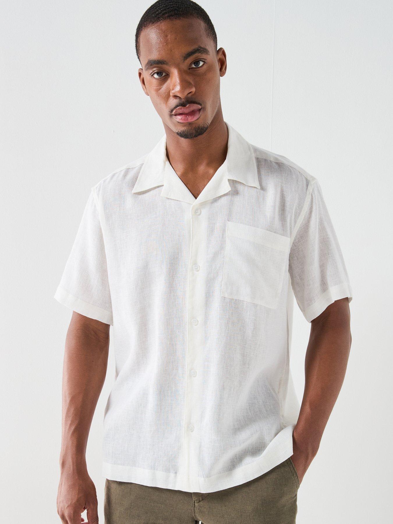 ONLY & SONS Only  &  Sons Laurence Short Sleeve Linen Blend Resort Shirt