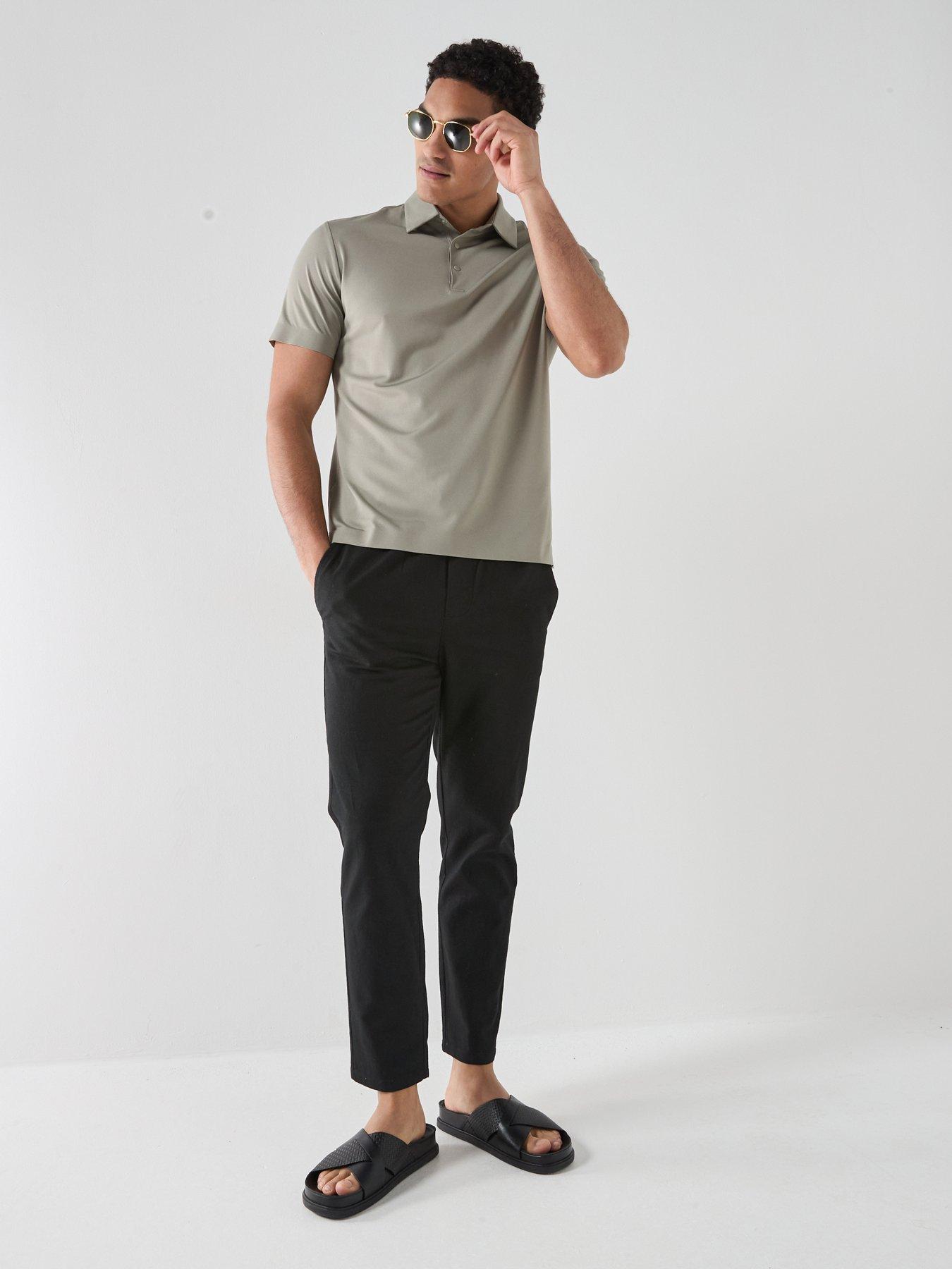 Image 3 of 5 of ONLY & SONS Linus Linen Blend Trousers - Black