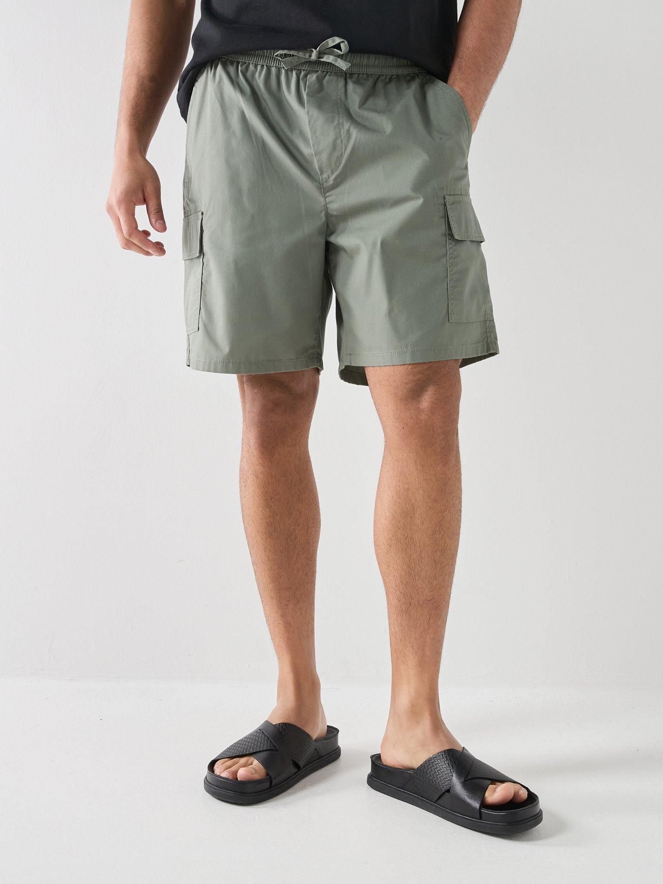 Image 1 of 4 of ONLY & SONS Kal Cargo Shorts - Agave Green