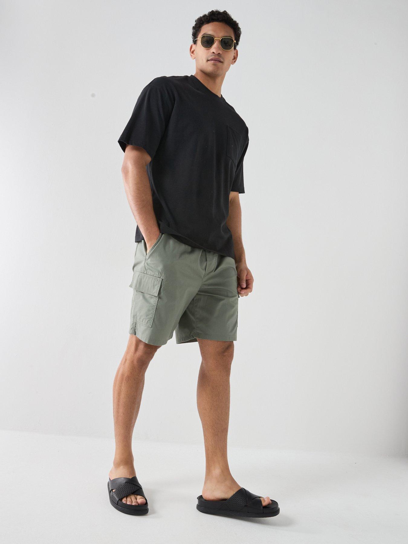 Image 3 of 4 of ONLY & SONS Kal Cargo Shorts - Agave Green