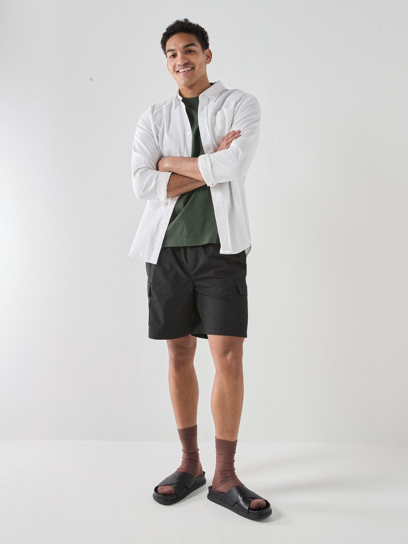 only-sons-kal-cargo-shorts-blackback