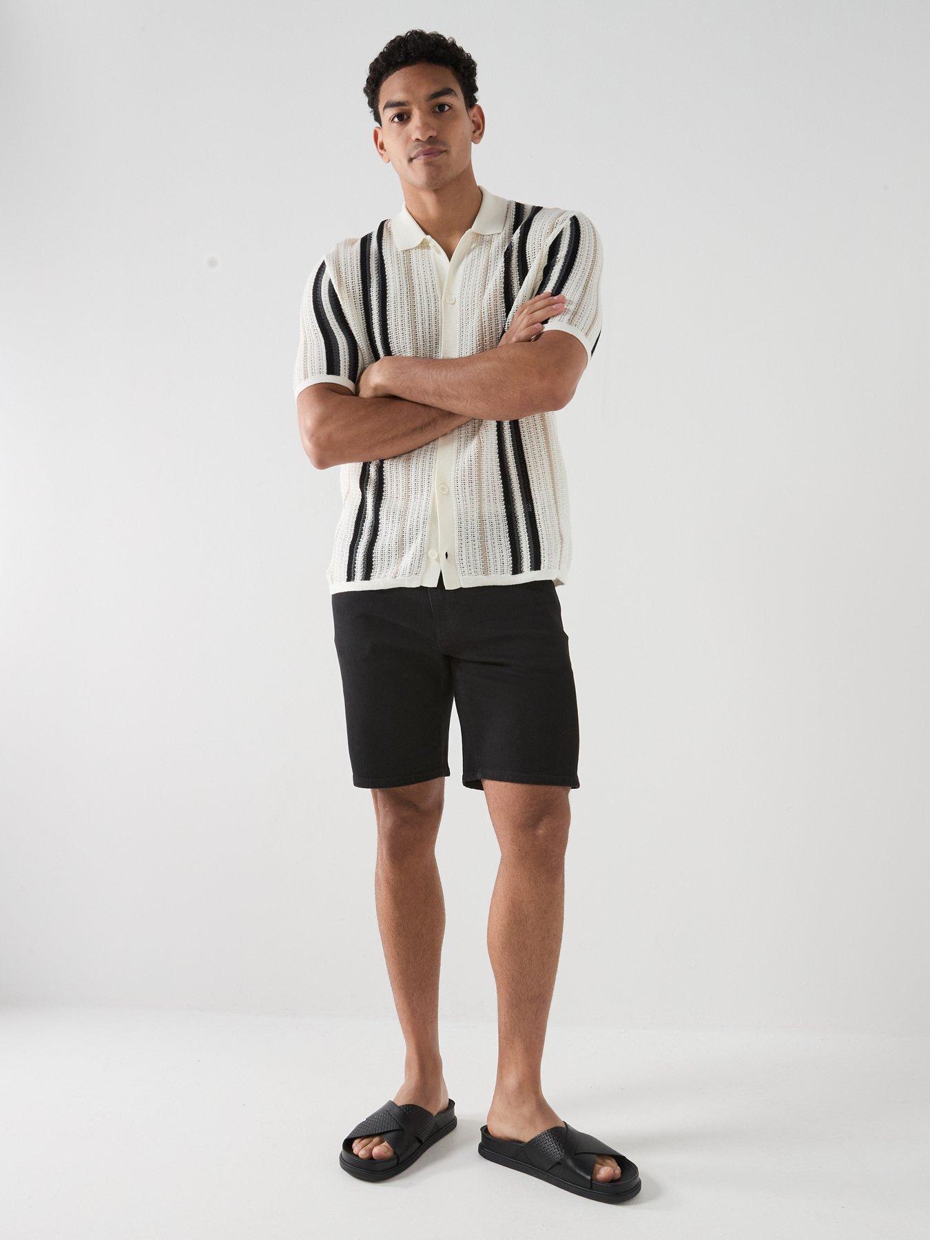 Image 3 of 5 of ONLY & SONS Leon Reg Short Sleeve Shirt Knit - Cream