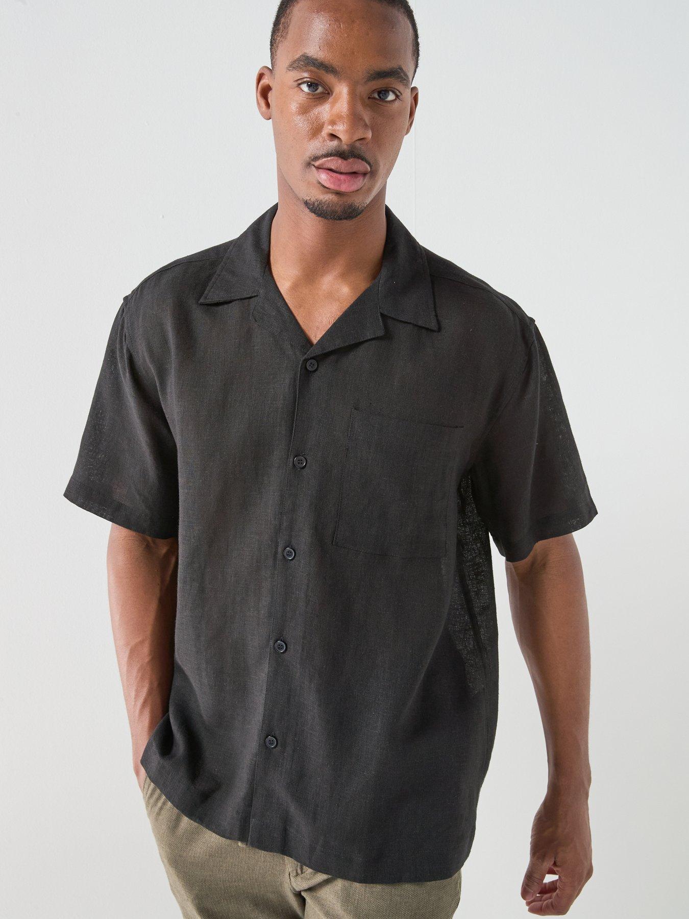 ONLY & SONS Only  &  Sons Laurence Short Sleeve Linen Blend Resort Shirt