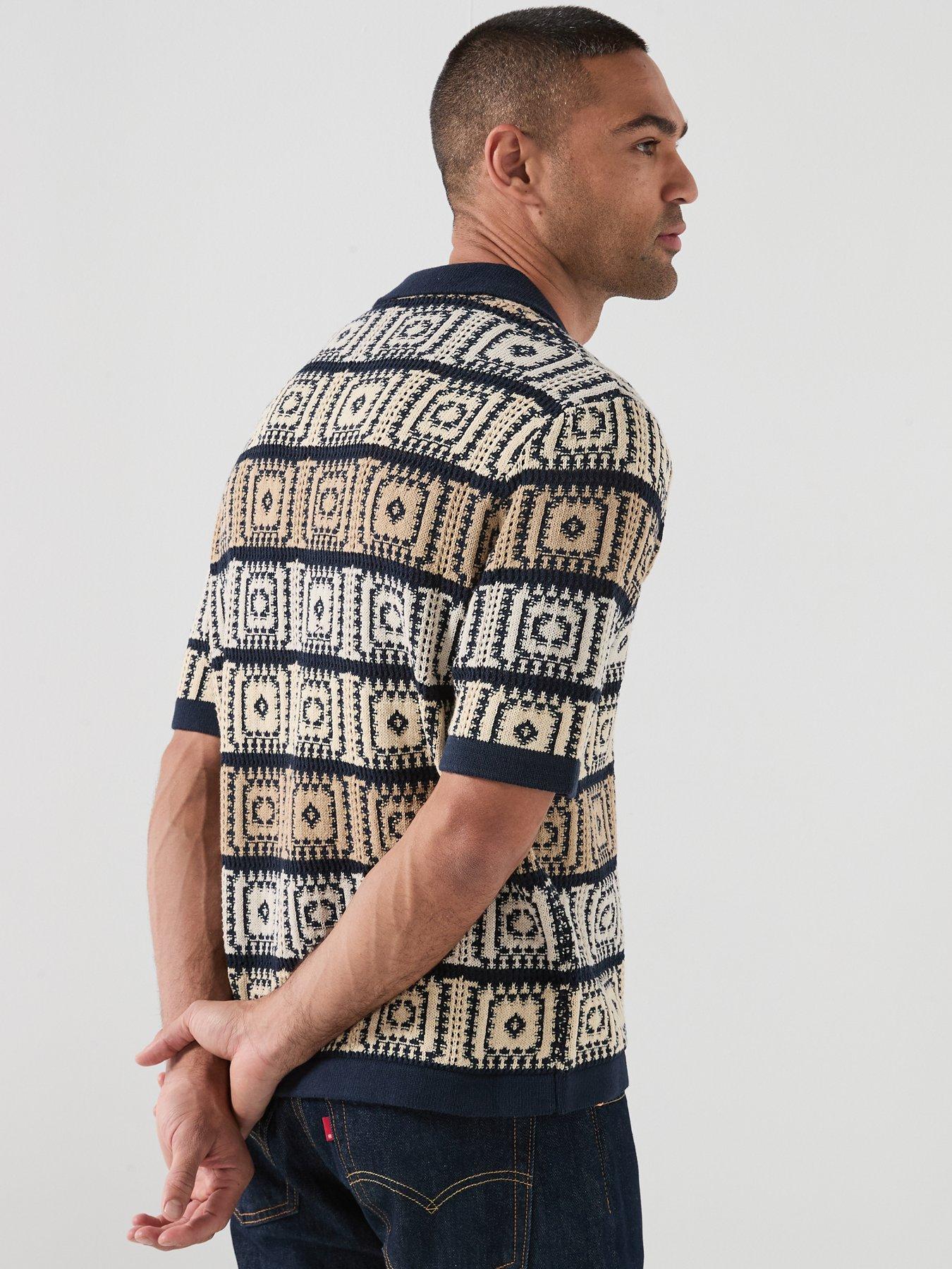 only-sons-bart-short-sleeve-knitted-polo-shirt-navystillFront