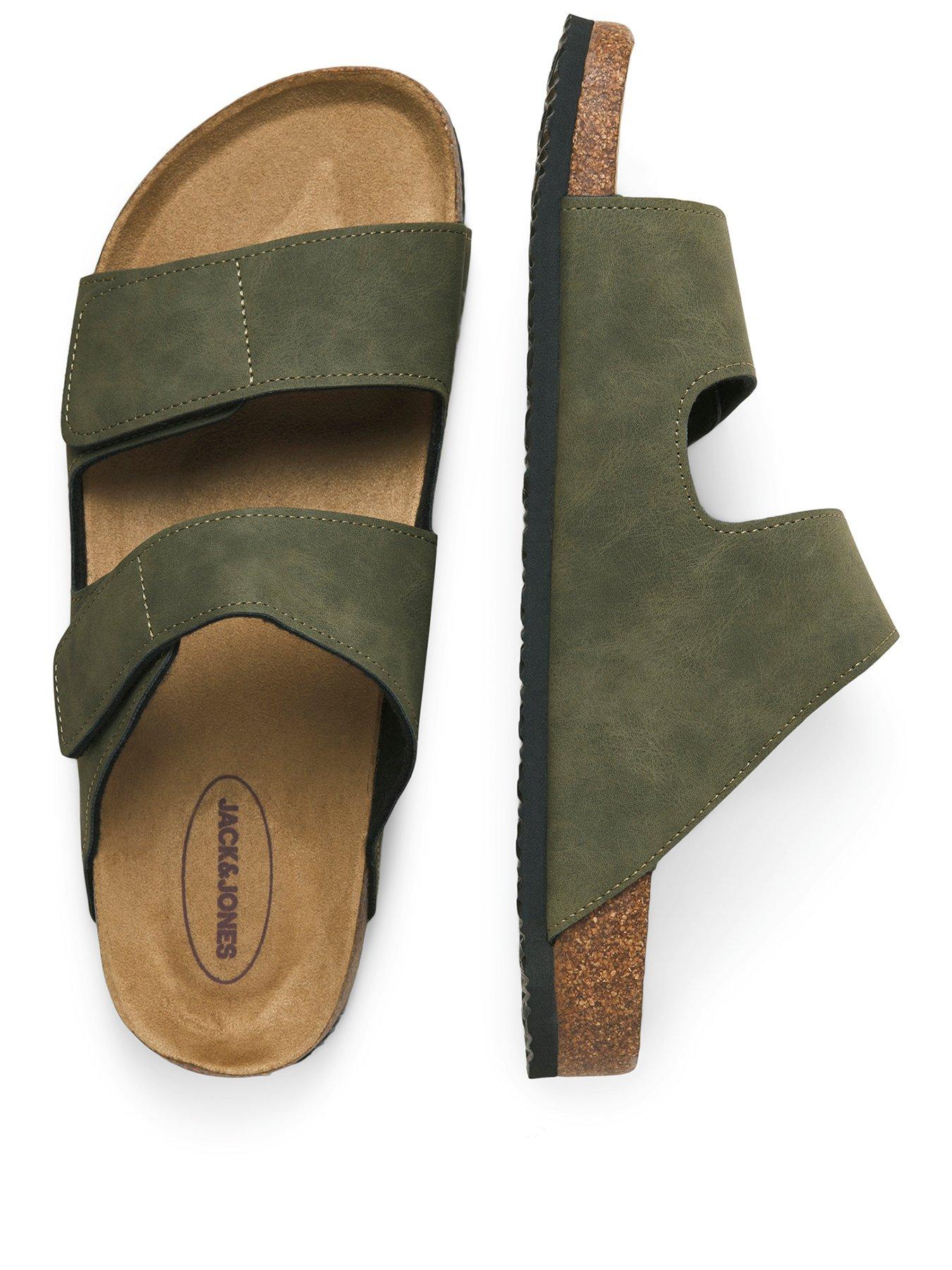 Image 2 of 7 of Jack & Jones Strap Sandal - Green