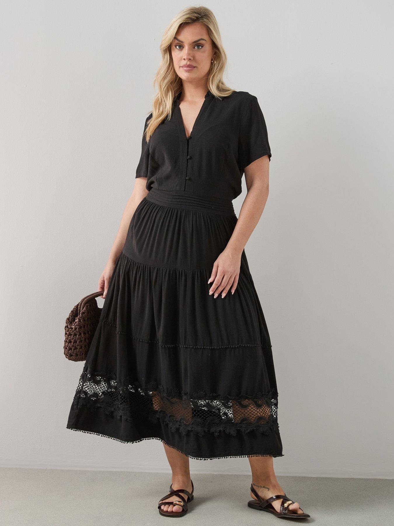 casual size 16 dresses | Plus | | | Women Floor length Size:6 ½ F Black / Nude Alice + Olivia Size