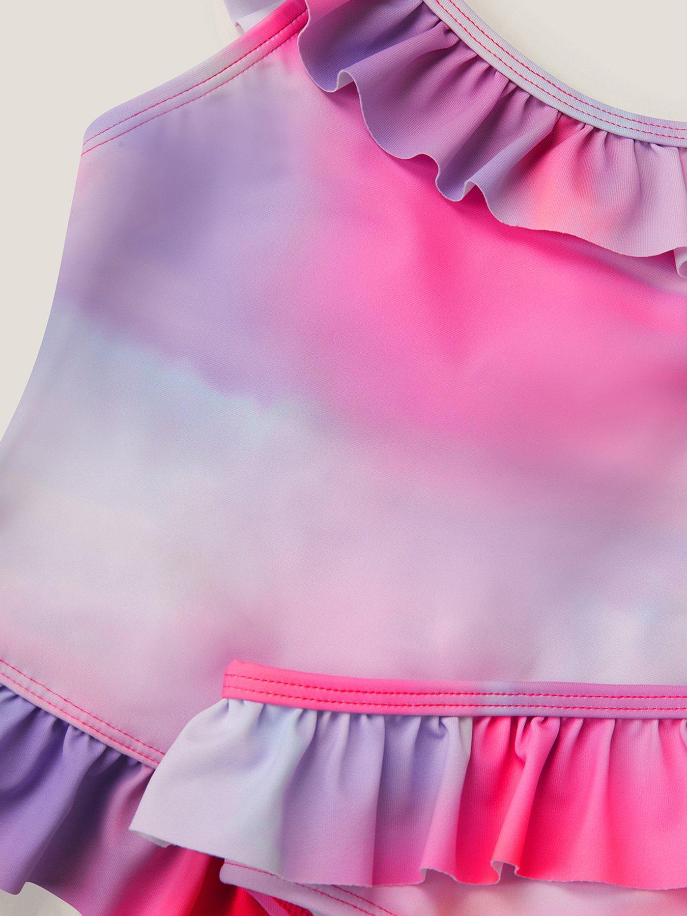 Image 3 of 3 of Monsoon Girls Ombre Print Tankini - Pink