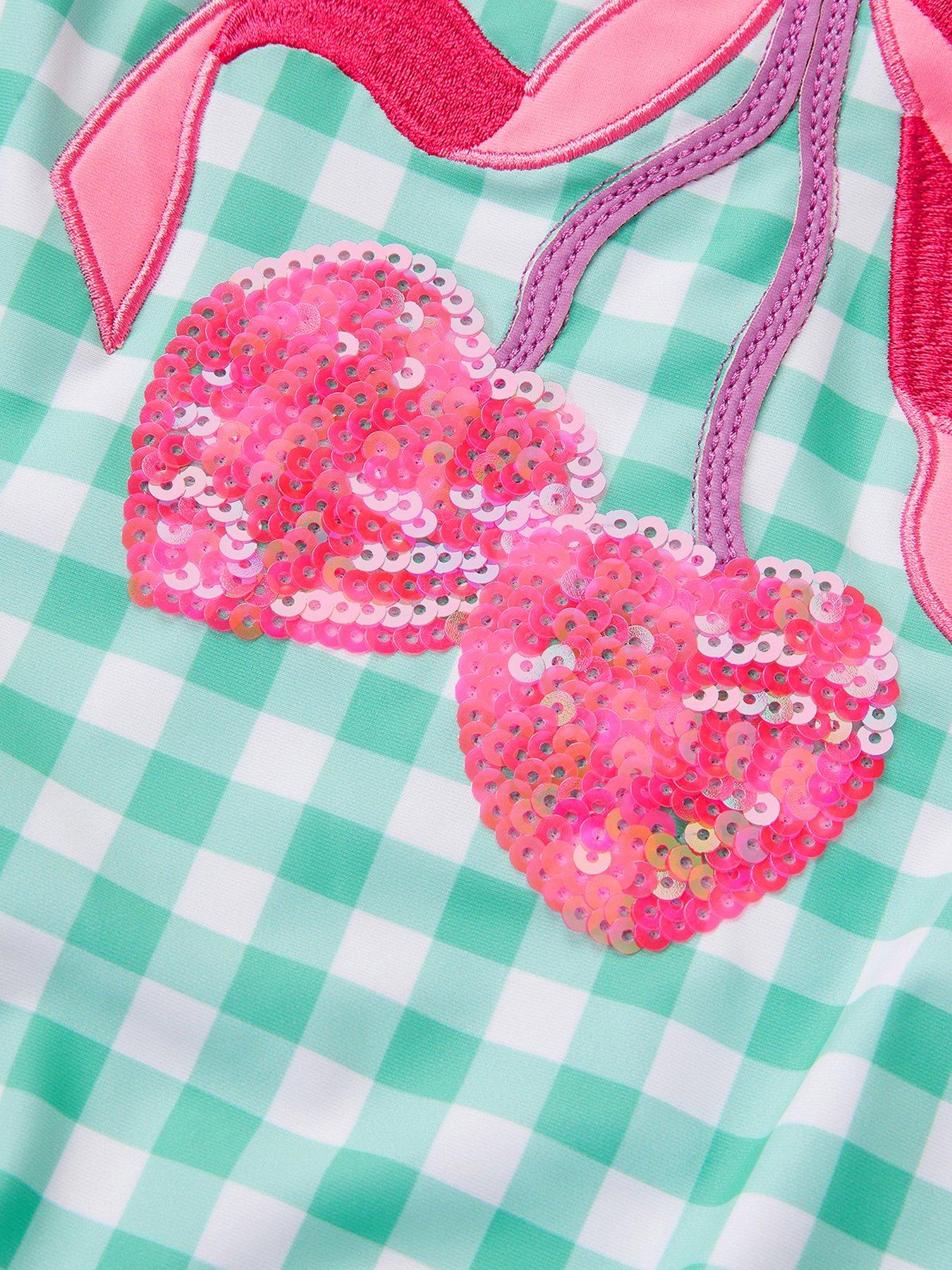 monsoon-girls-sequin-cherry-ginghm-swimsuit-greenoutfit