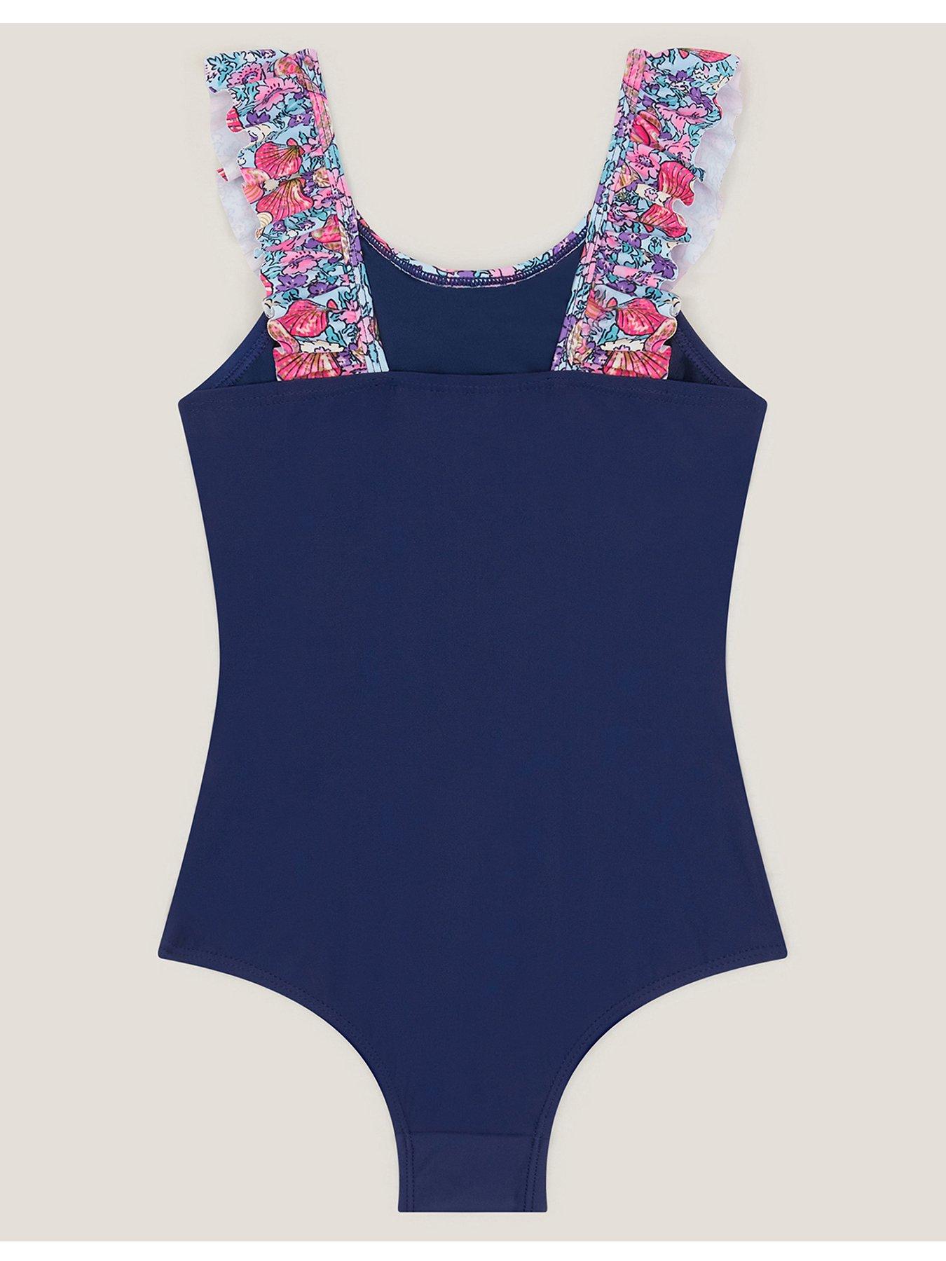 monsoon-girls-solid-colour-ditsy-trim-swimsuit-blueback