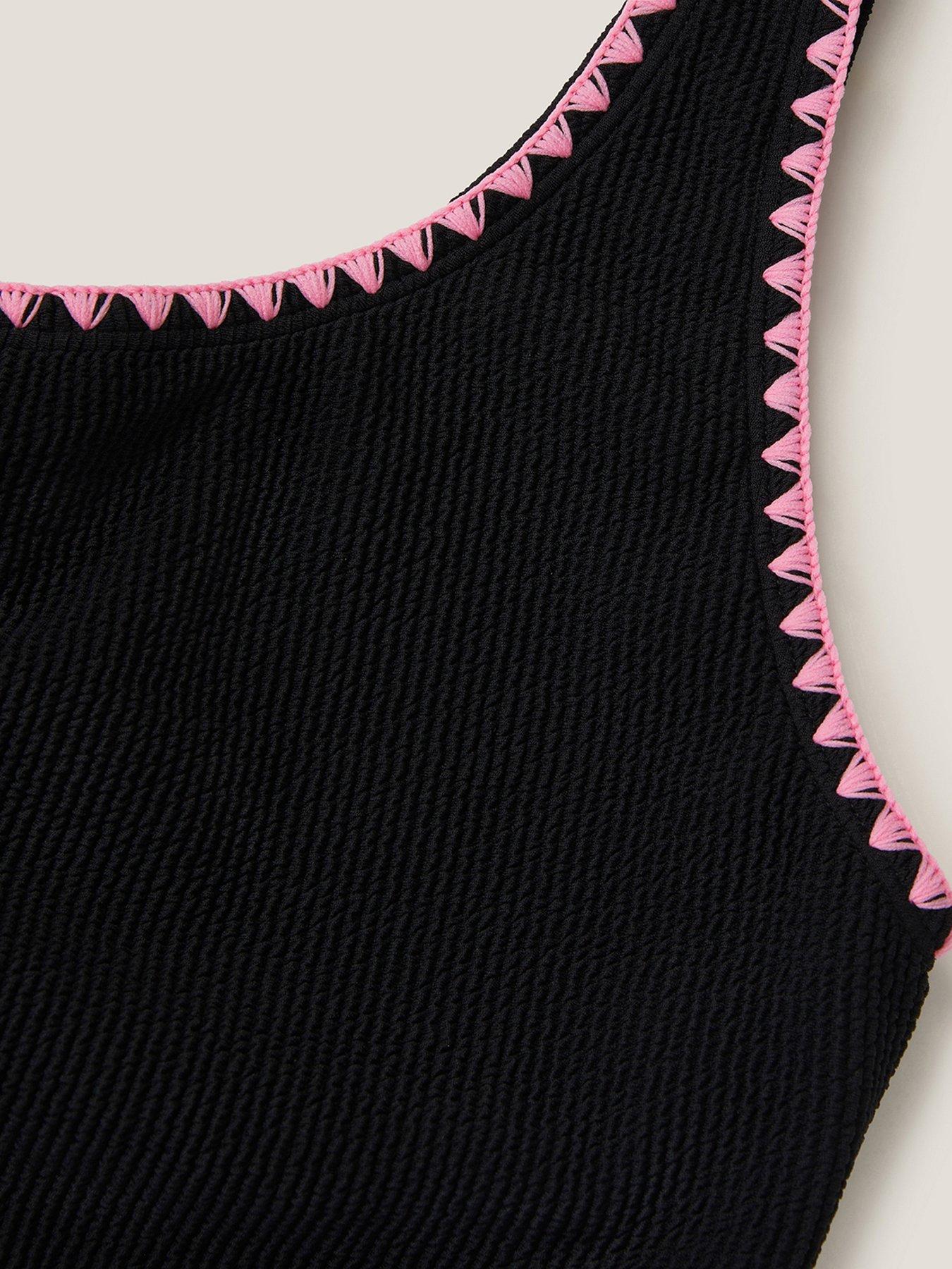 Image 3 of 3 of Monsoon Girls Storm Cutout Swimsuit - Black