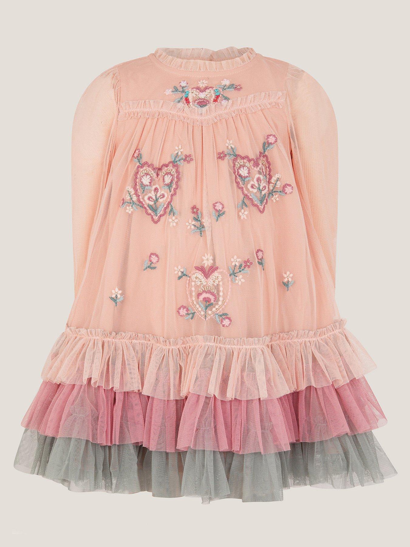 monsoon-baby-girls-floral-trapeze-dress-pink