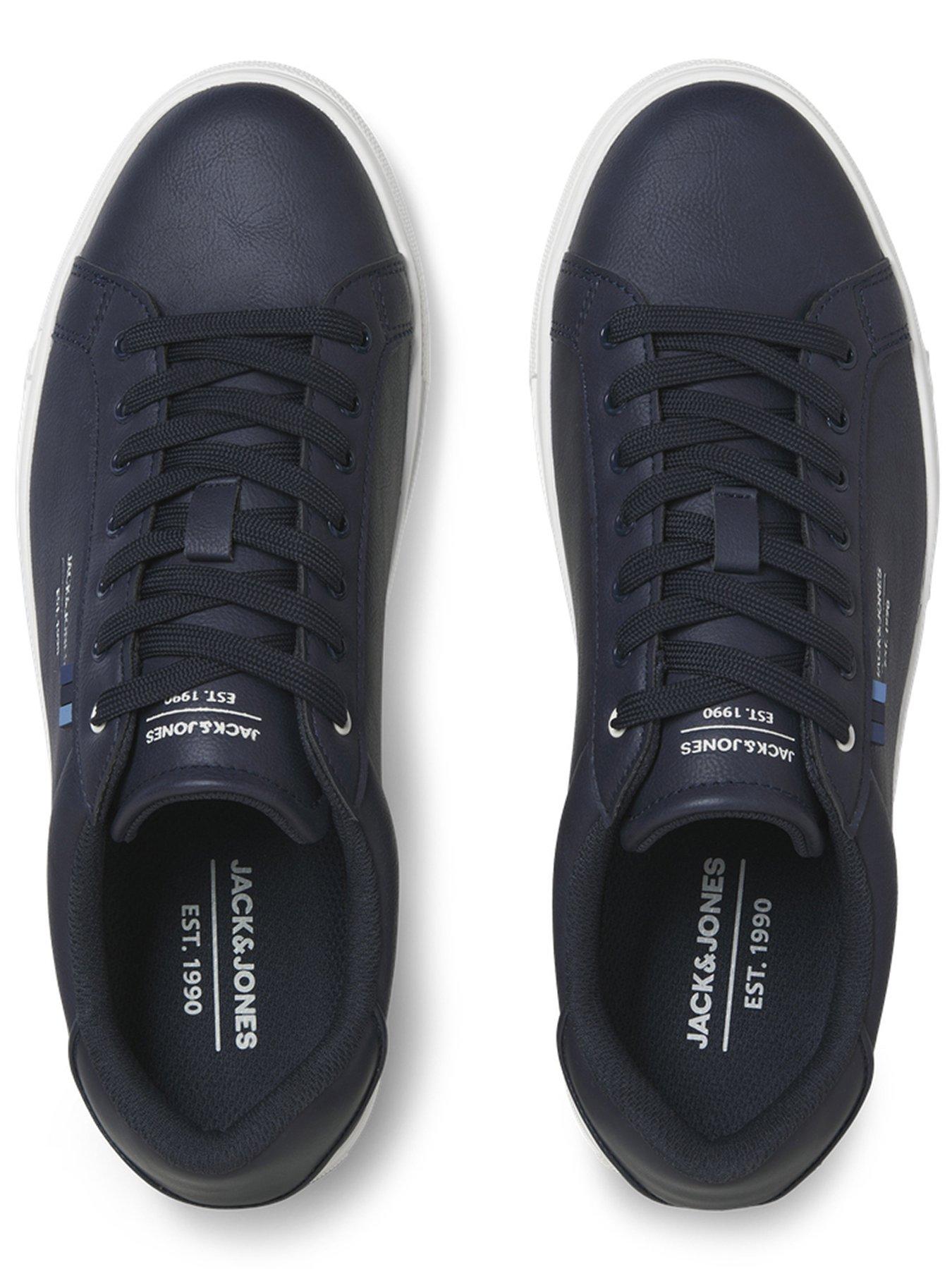 Image 3 of 4 of Jack & Jones Bale PU Trainer - Black