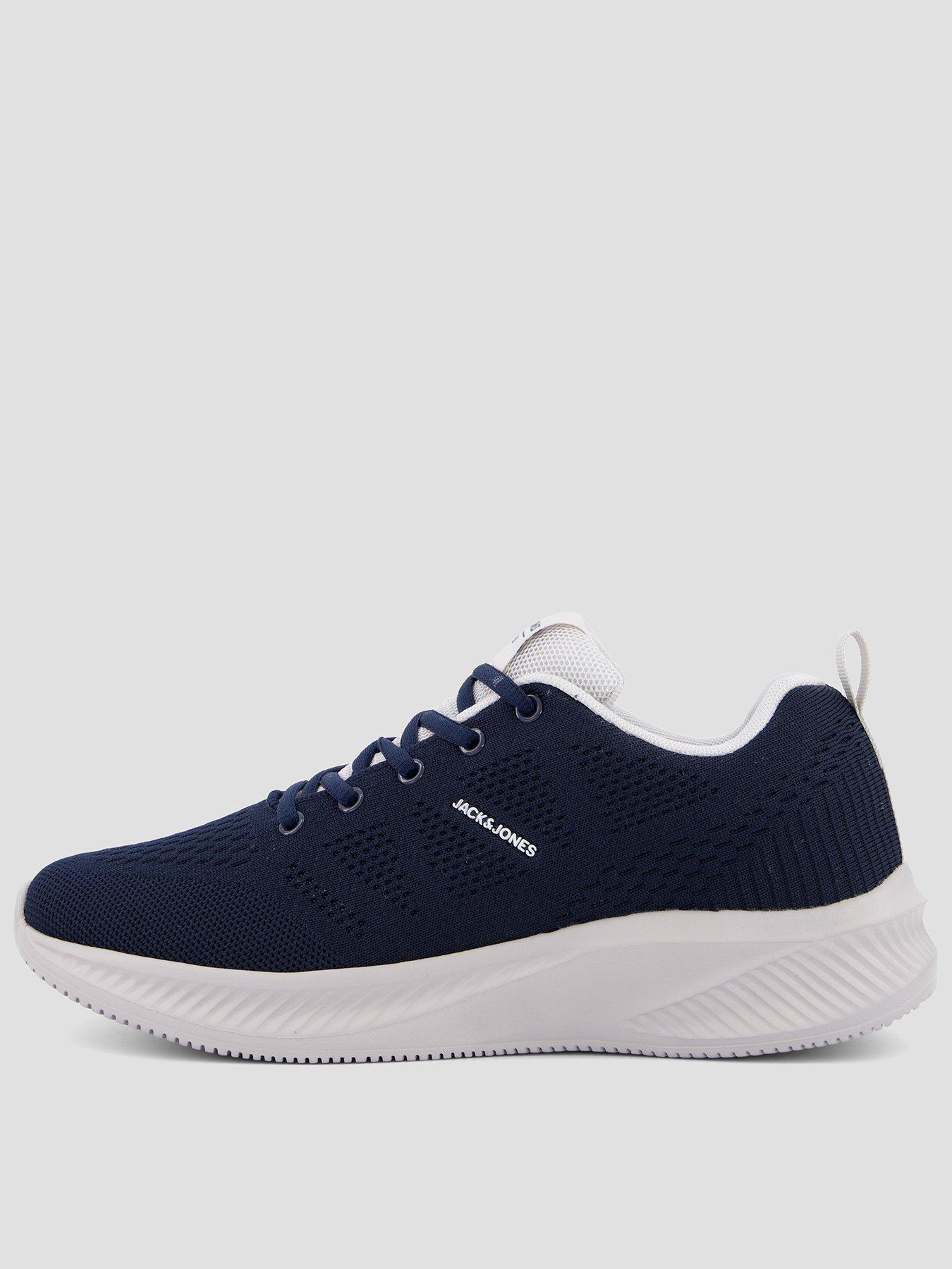jack-jones-croxley-knitted-trainer-navyfront